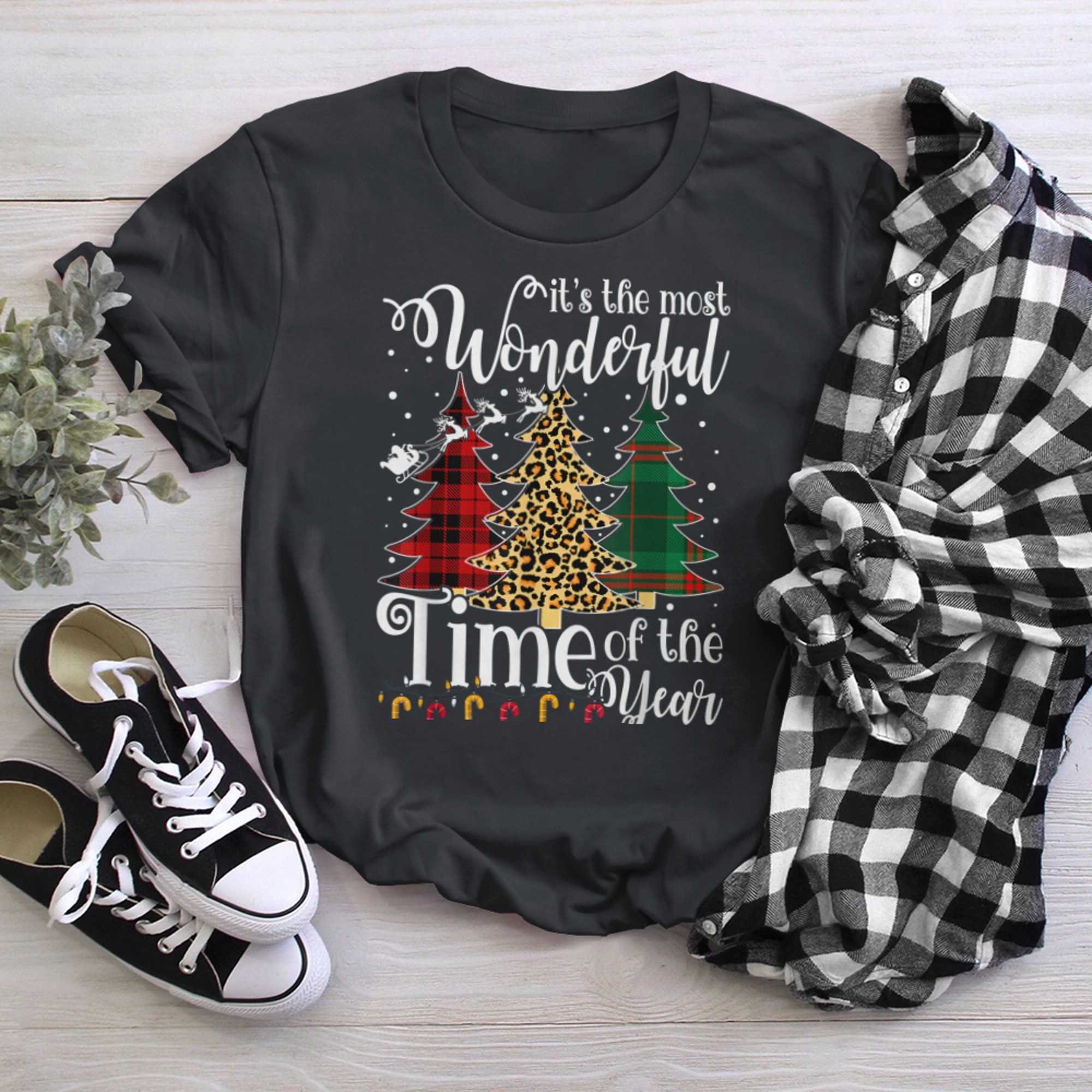 It's Most Wonderful Funny Time Of The Year Funny Christmas t-shirt black