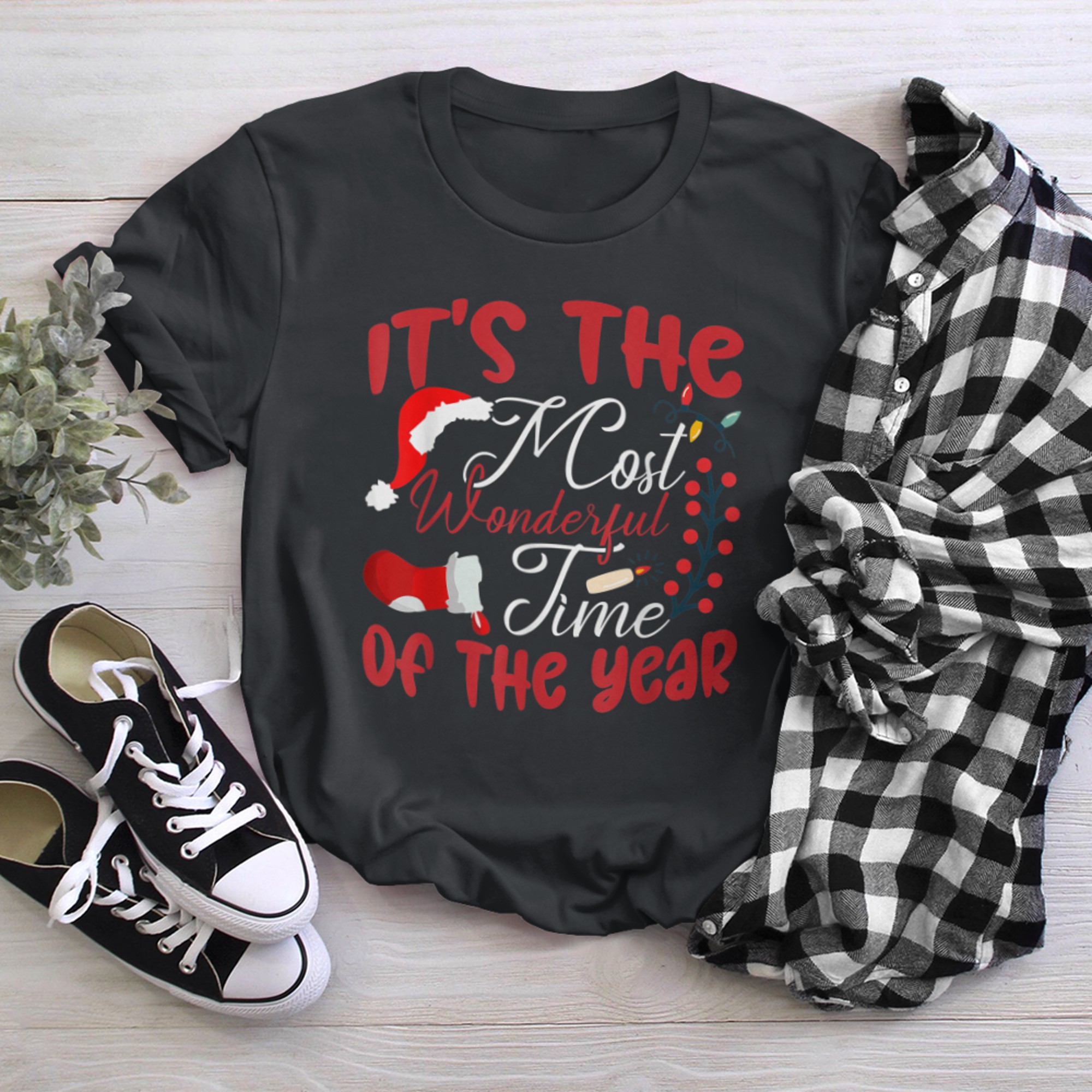 It's The Most Wonderful Time Of The Year Christmas 2022 t-shirt black