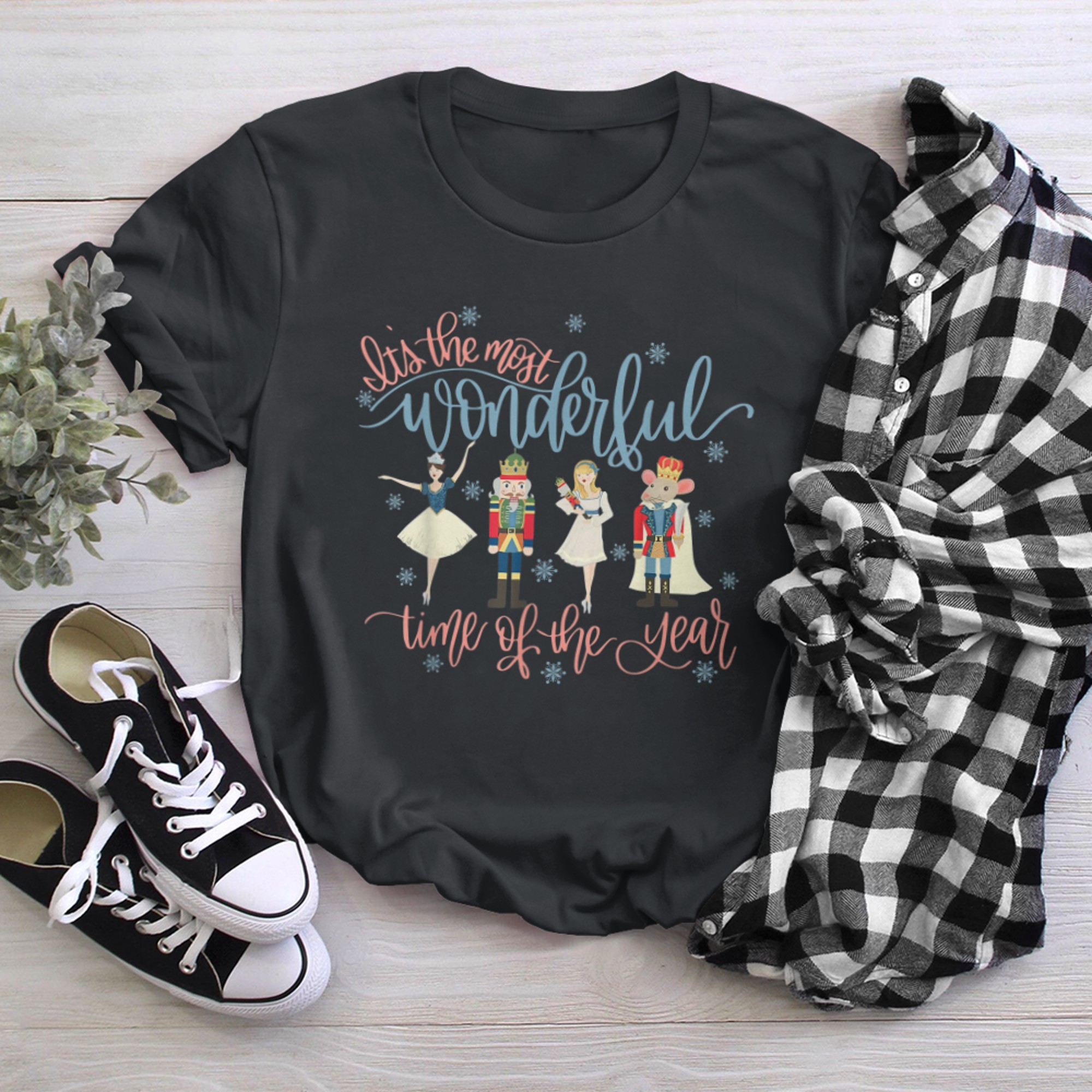 Its The Most Wonderful Time Of The Year Christmas Nutcracker t-shirt black