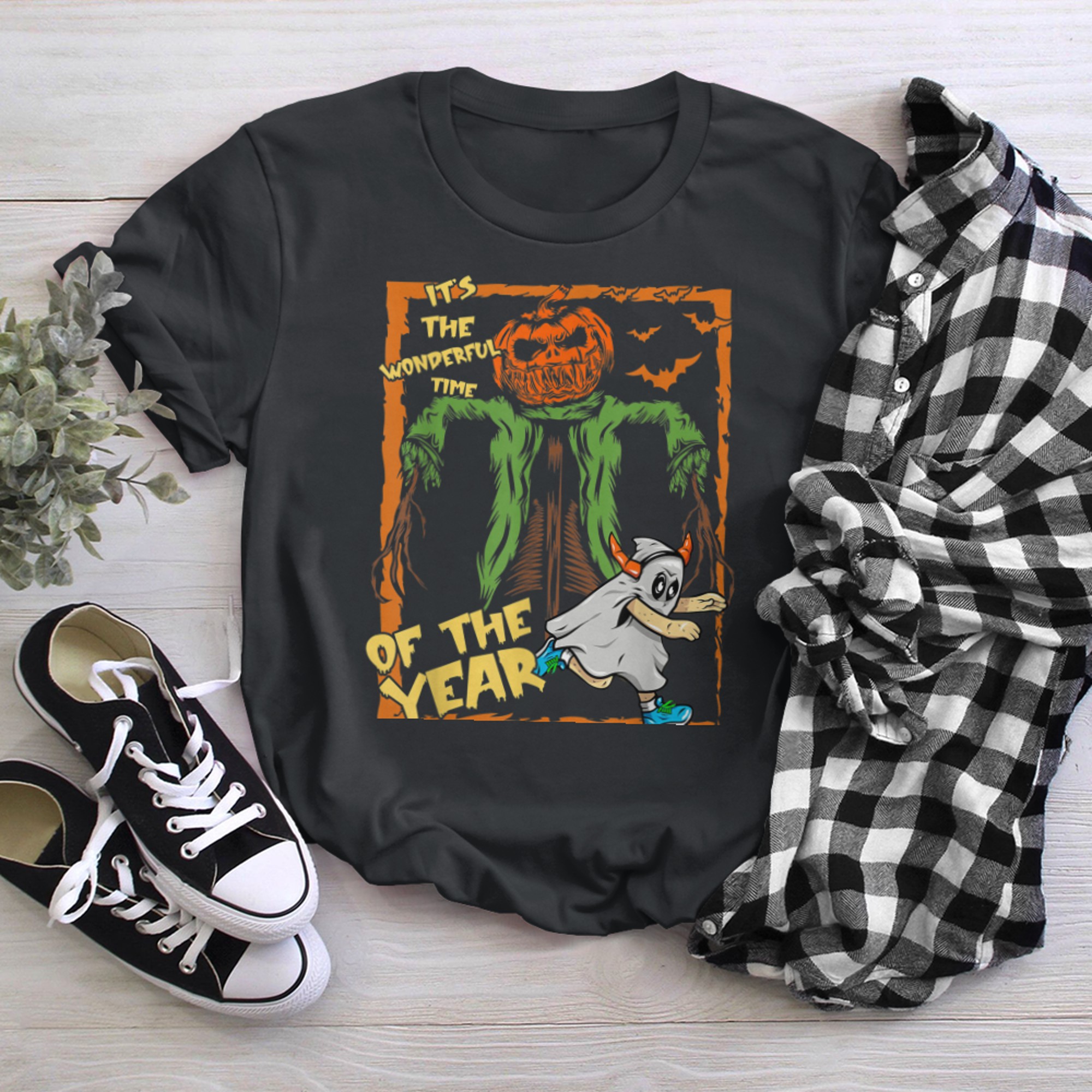 It's the Most Wonderful Time of the Year Ghost Halloween (1) t-shirt black