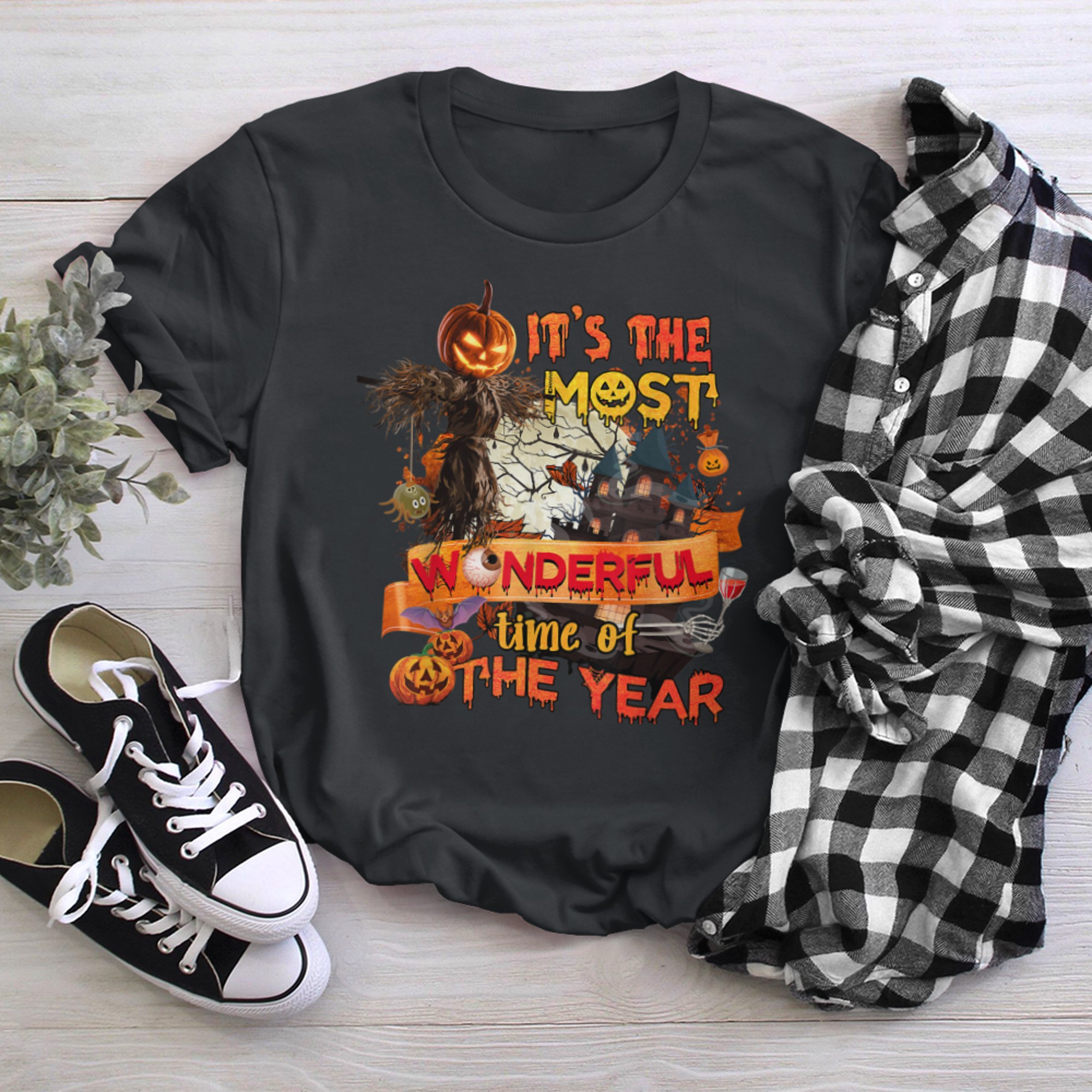 It's the Most Wonderful Time of the Year Halloween Horror t-shirt black