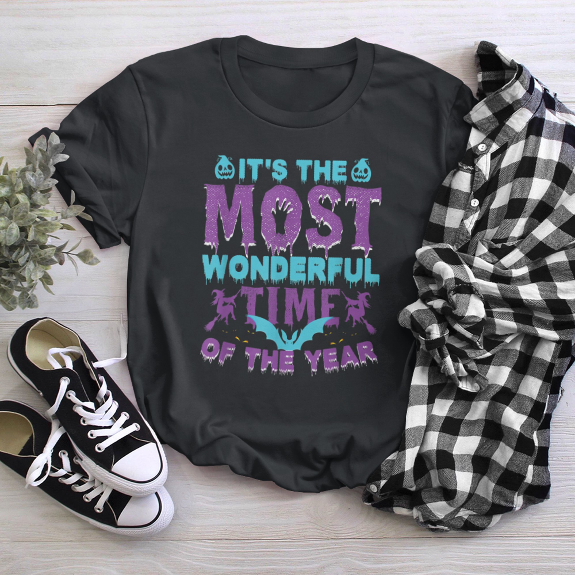 It's The Most Wonderful Time Of The Year Halloween Pumpkin (3) t-shirt black