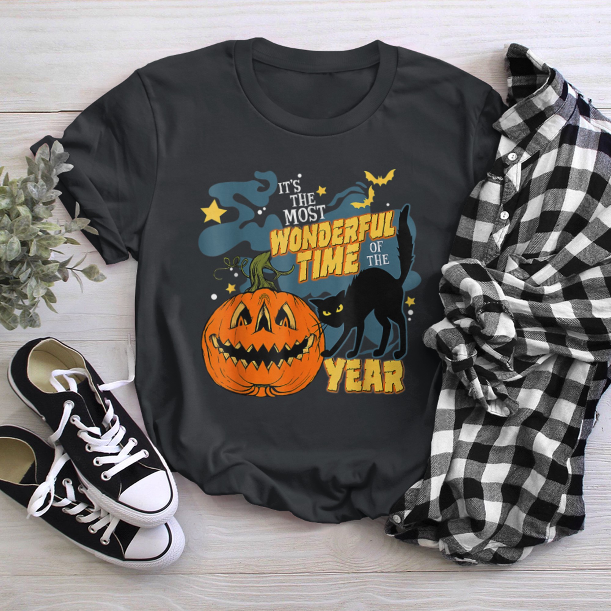 It's the Most Wonderful Time of the Year Halloween Tee (1) t-shirt black