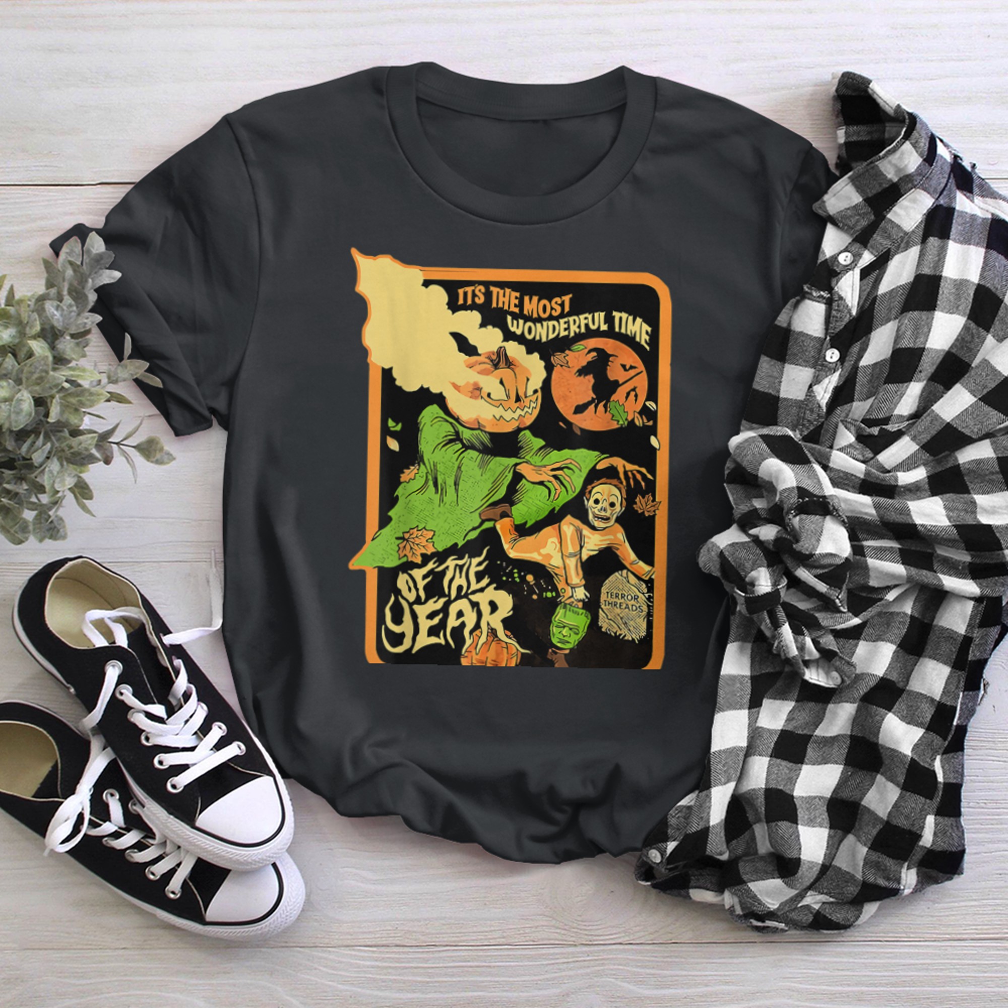 It's the Most Wonderful Time of the Year Halloween Vintage (3) t-shirt black