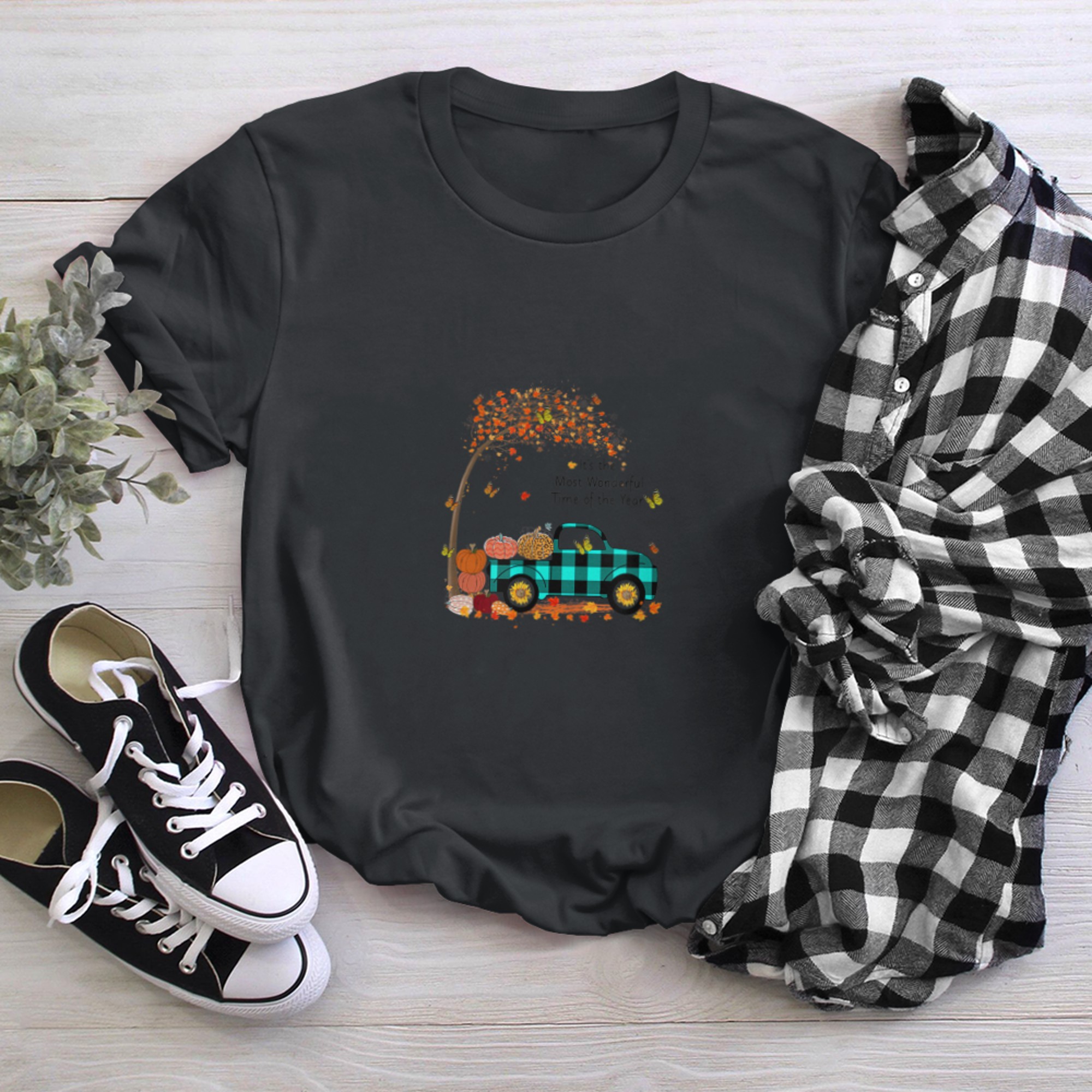 It's the Most Wonderful Time of the Year Hello Fall Vintage t-shirt black