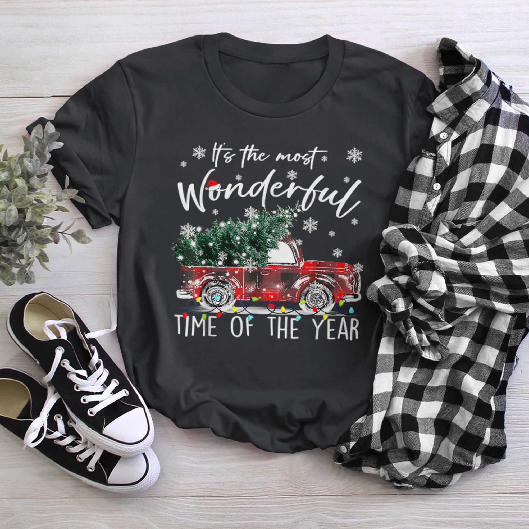 It's The Most Wonderful Time Of The Year Truck Christmas (1) t-shirt black