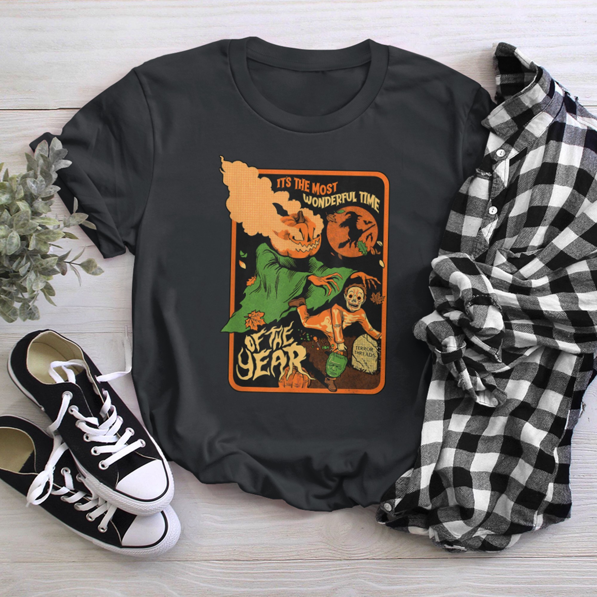 It's The Most Wonderful Time Of The Year Vintage Halloween t-shirt black