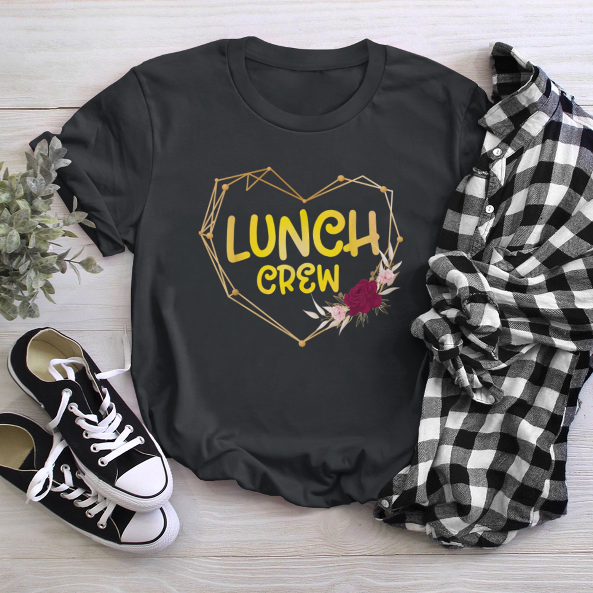 Lunch Crew Group Matching School Cafeteria Squad Spirit Day (1) t-shirt black