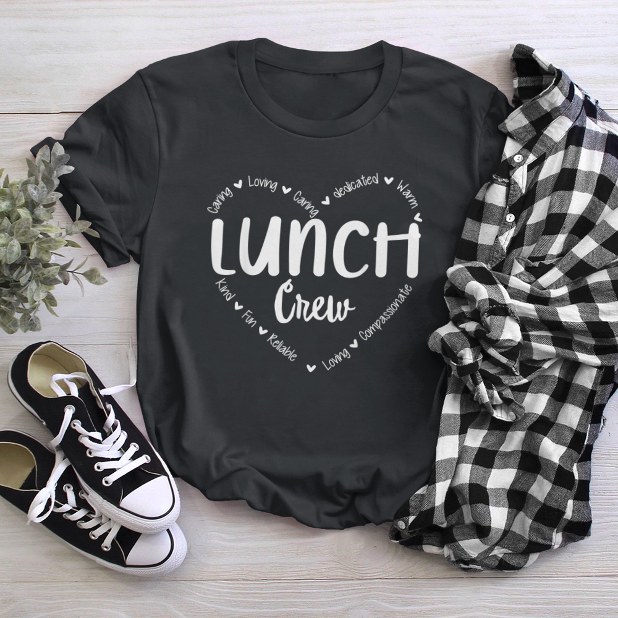 Lunch Crew Group Matching School Cafeteria Squad Spirit Day (19) t-shirt black