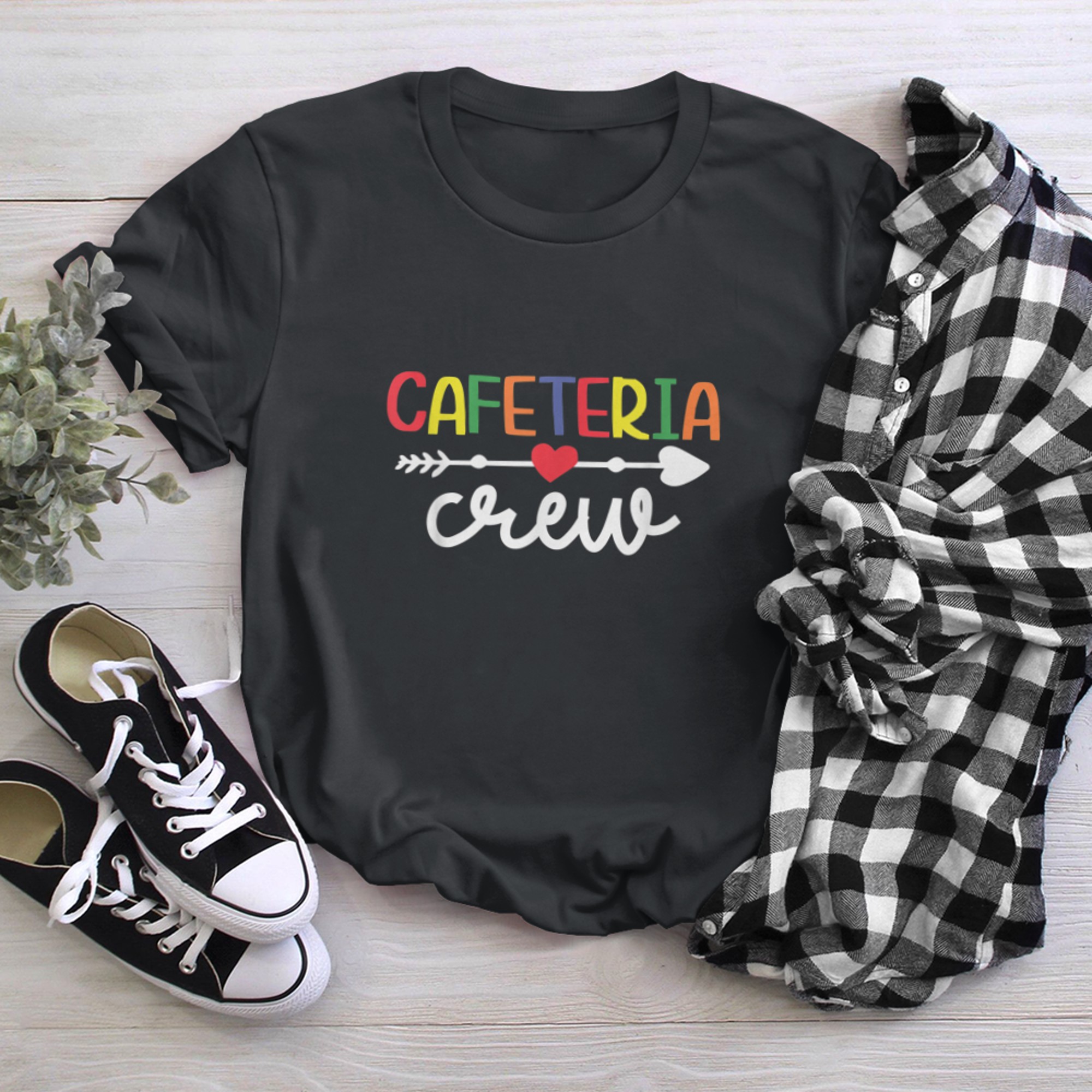 Lunch lady Cafeteria crew first day of school back to school t-shirt black