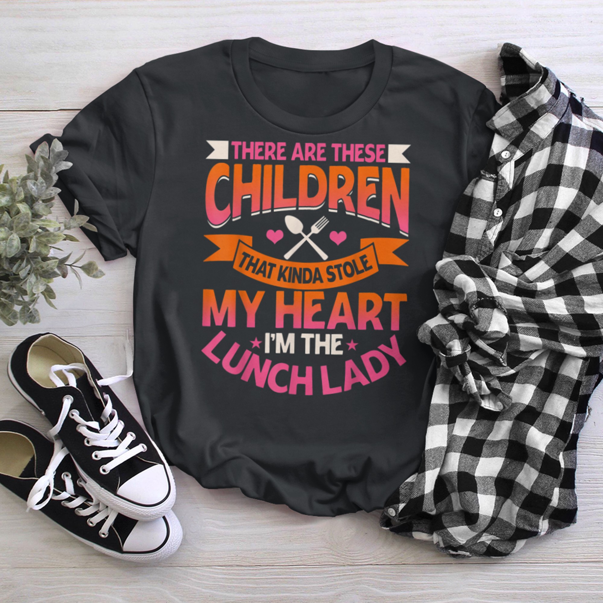 Lunch Lady Cafeteria Crew School Kitchen Staff Food Service (2) t-shirt black