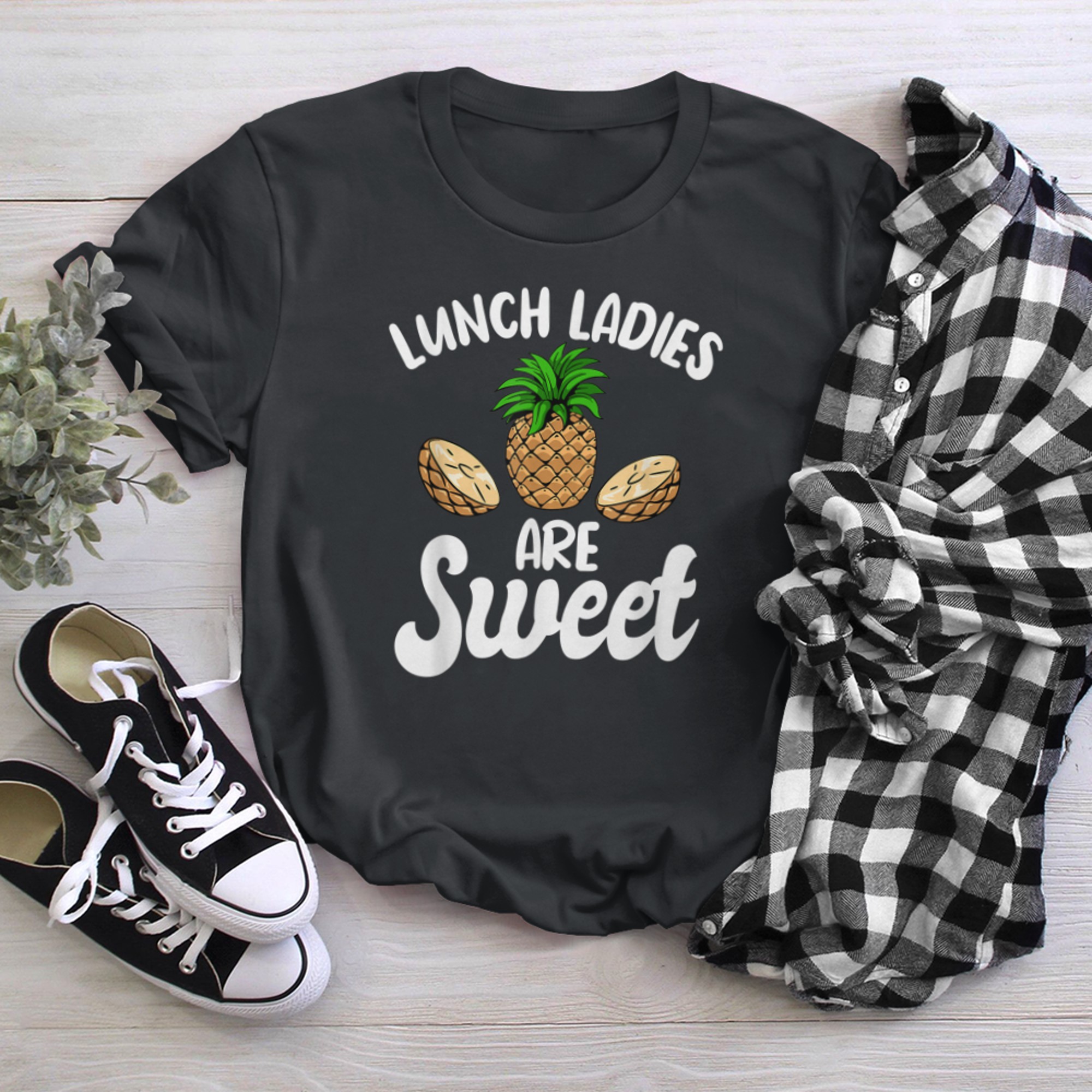 Lunch Lady Cafeteria School Kitchen Staff Food Service Crew t-shirt black