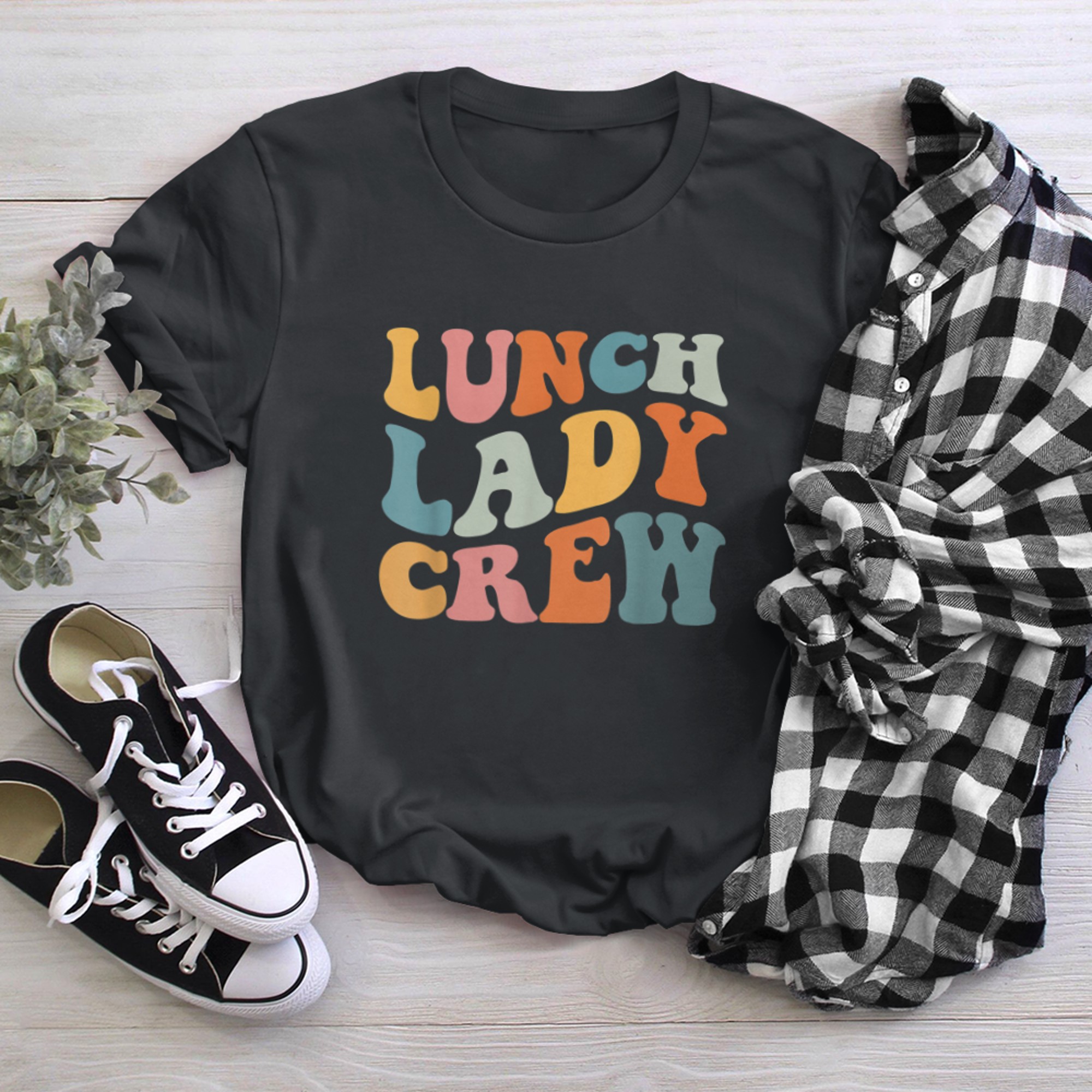 Lunch Lady Crew Retro Cafeteria Crew Lunch Lady Life t-shirt black