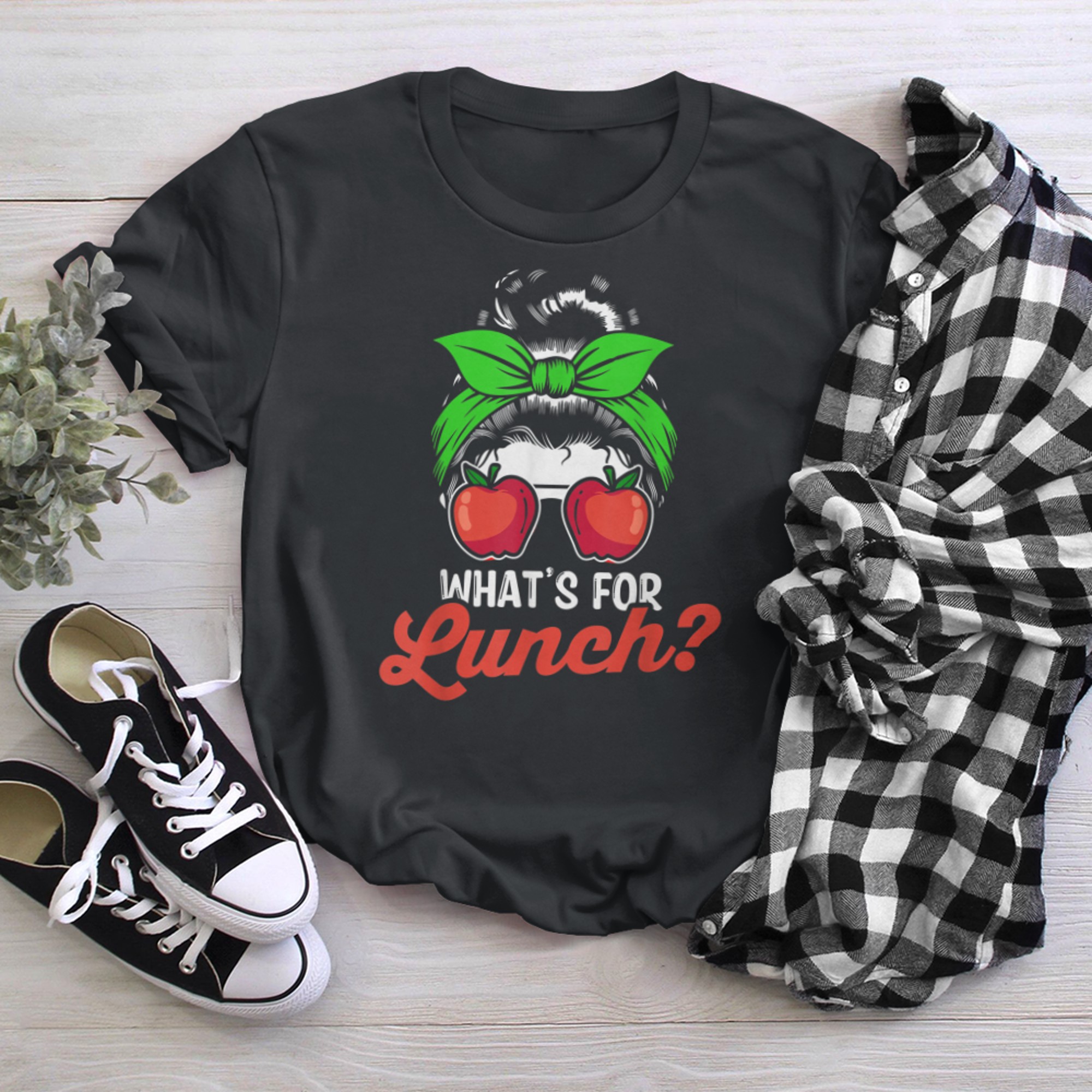 Lunch Lady Life What's For Lunch Crew Cafeteria Worker t-shirt black