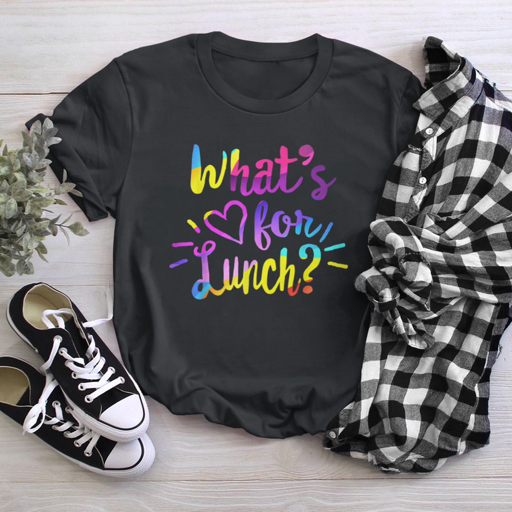 Lunch Lady Life What's For Lunch Crew Cafeteria Worker Women (1) t-shirt black