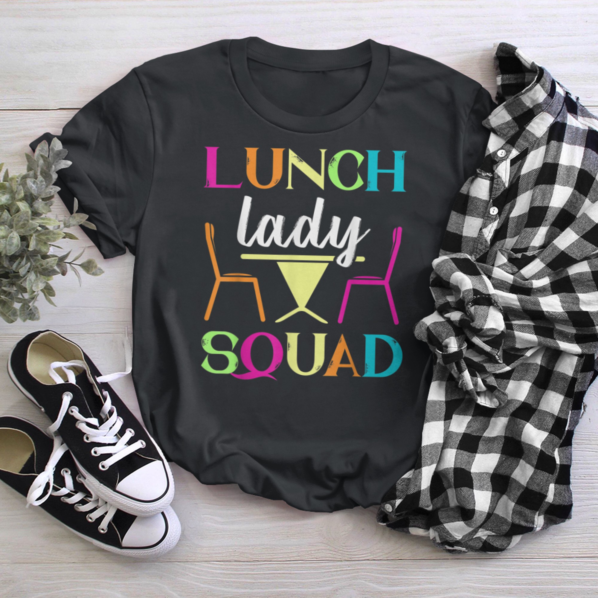 Lunch Lady Squad Cafeteria Crew Lunch Lady Cooker Love (1) t-shirt black