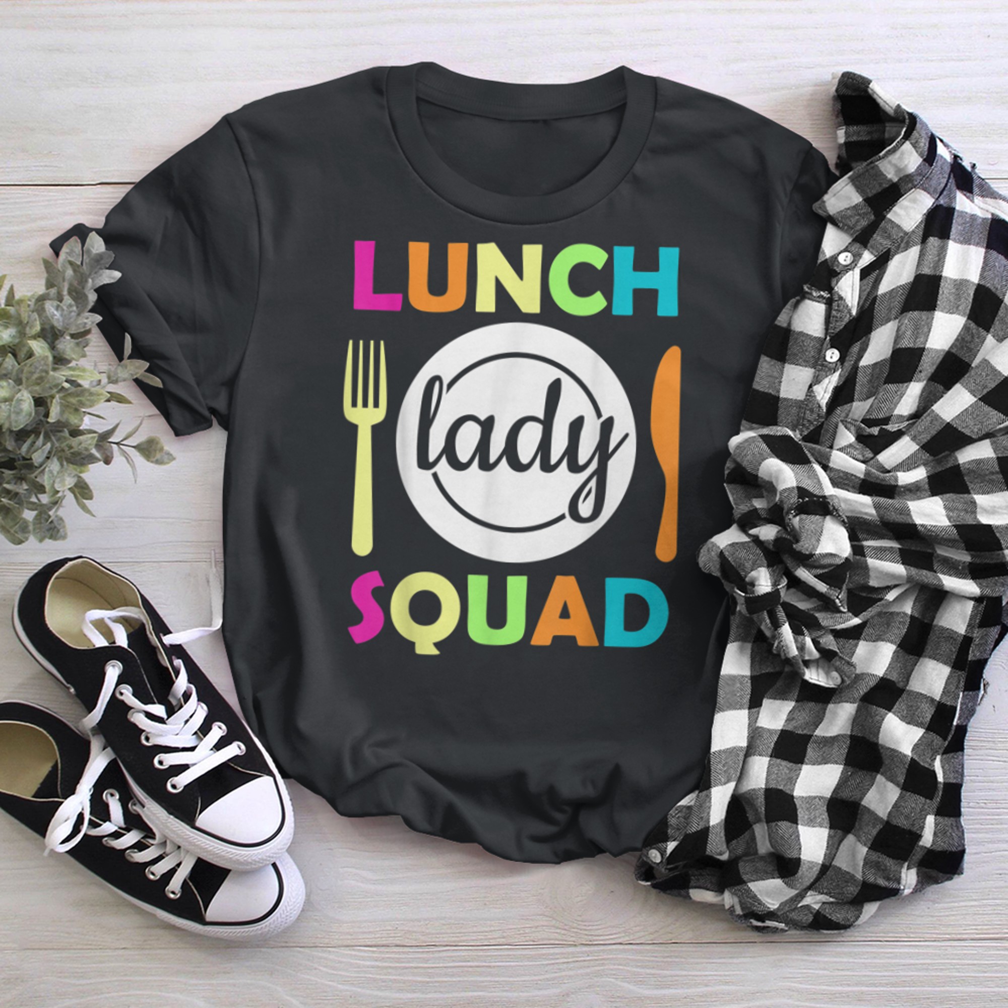 Lunch Lady Squad Cafeteria Crew Lunch Lady Cooker Love t-shirt black