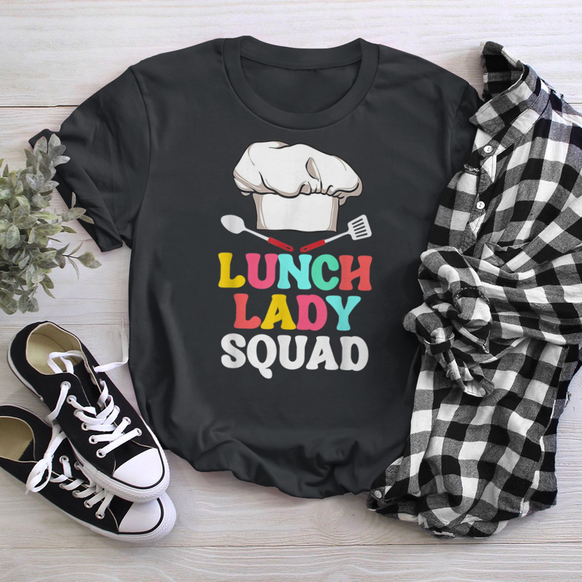 Lunch Lady Squad Cafeteria Crew Lunch Lady Life (1) t-shirt black