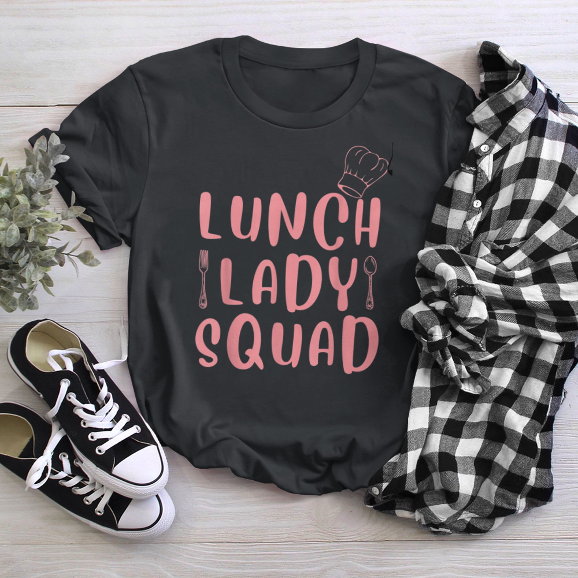 Lunch Lady Squad Cafeteria Crew Lunch Lady Life (2) t-shirt black