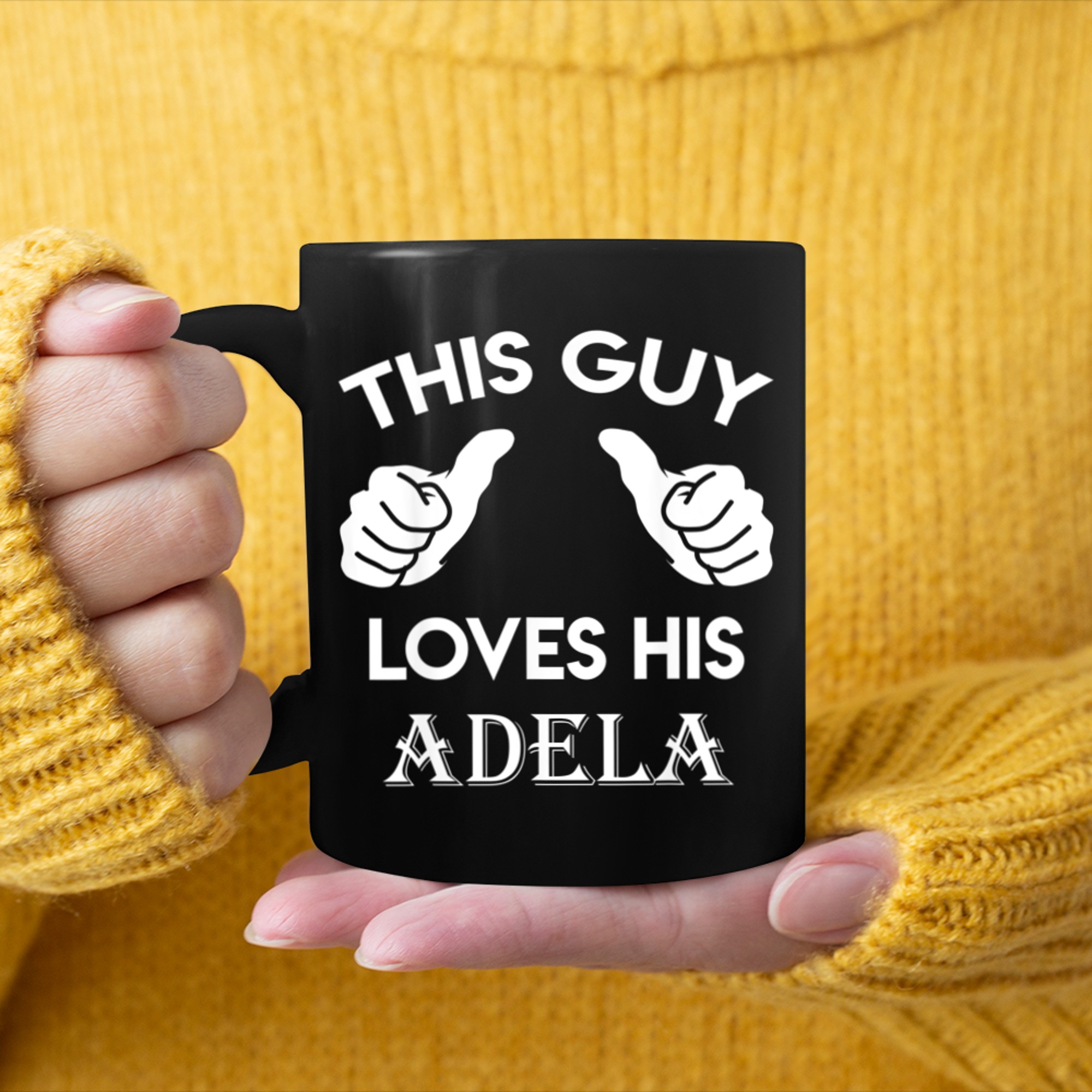 This guy loves his ADELA valentine Anniversary 71k mug black