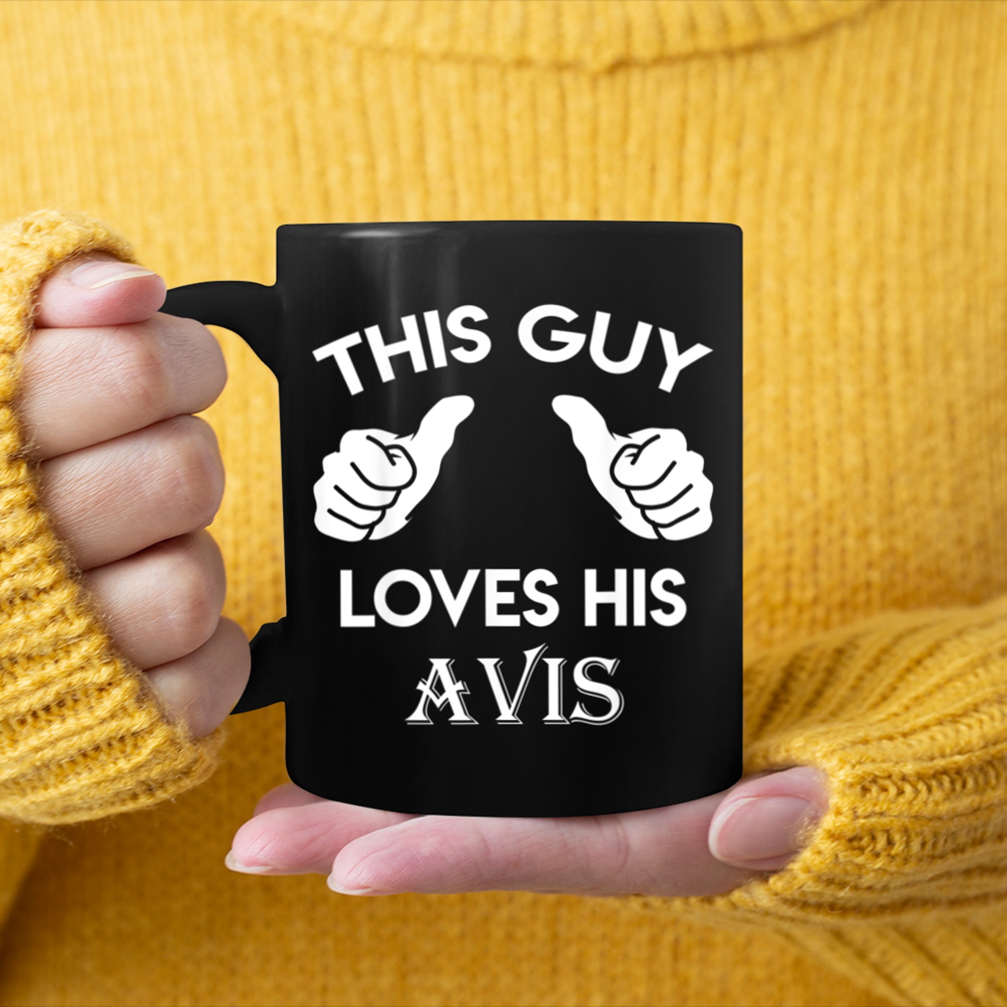 This guy loves his AVIS valentine Anniversary 71k mug black