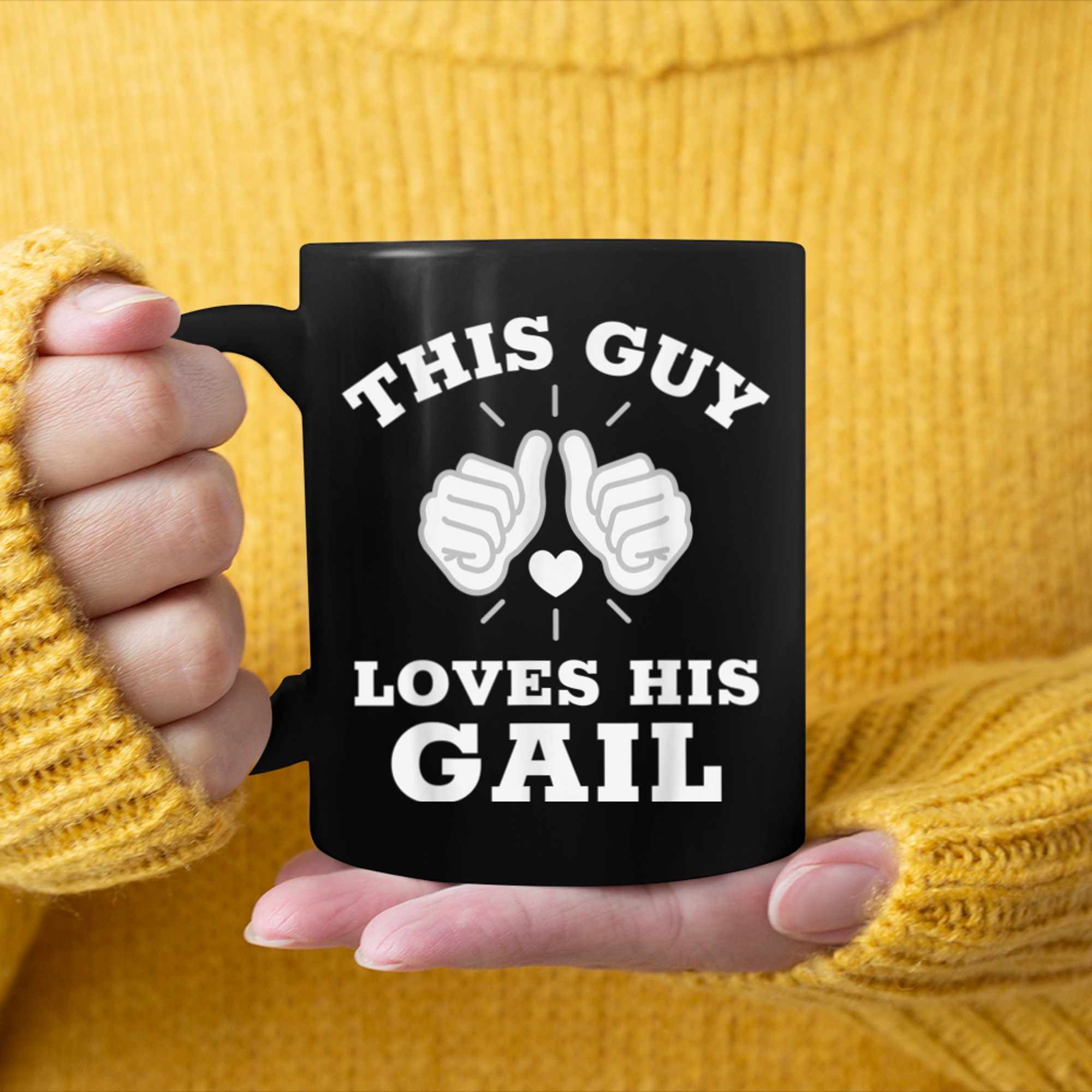 This Guy Loves His Gail mug black