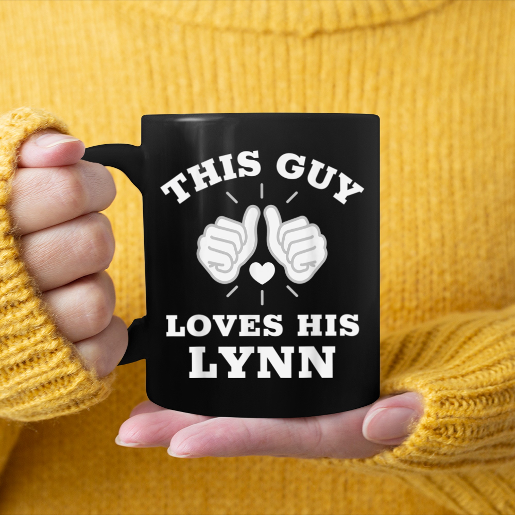 This Guy Loves His Lynn mug black