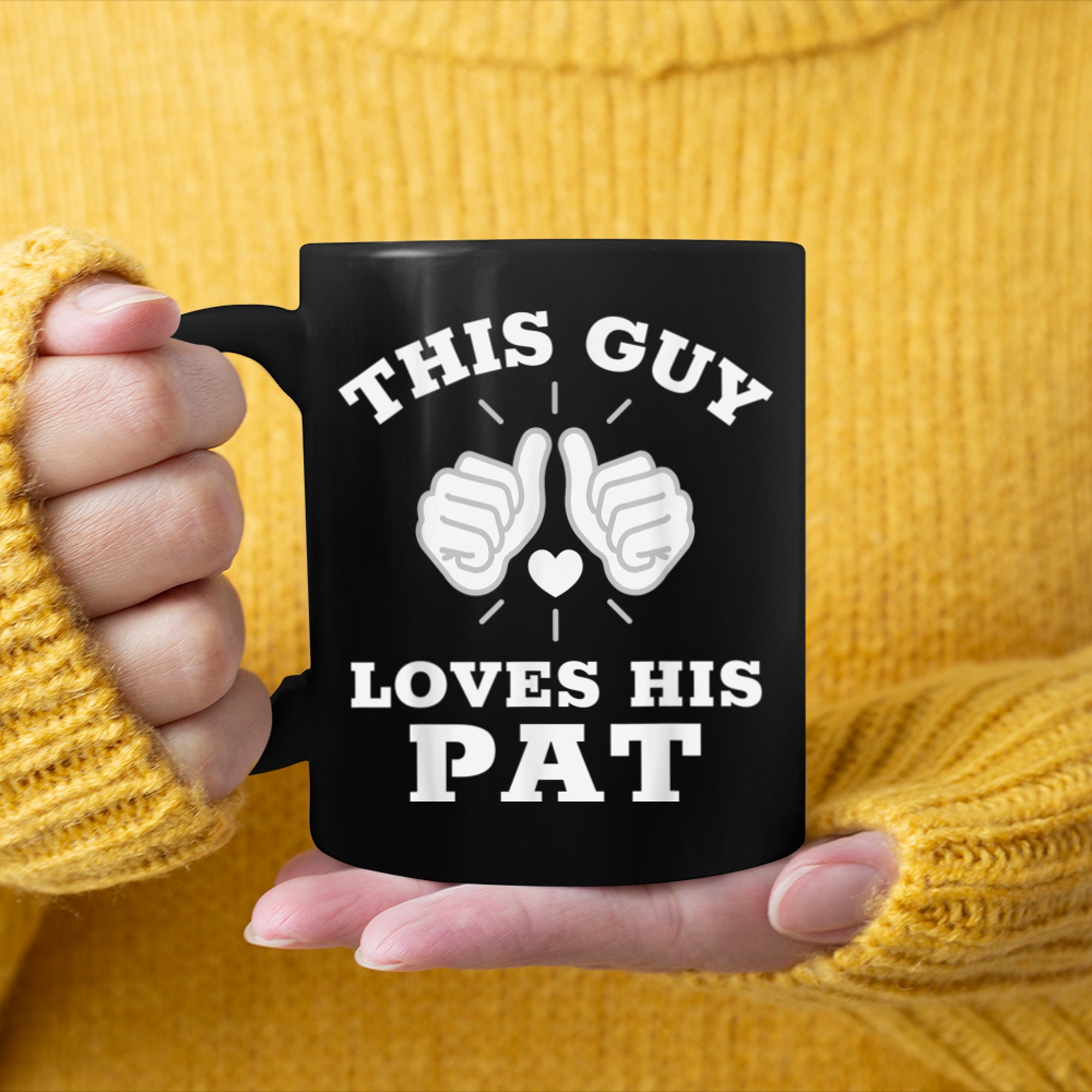 This Guy Loves His Pat mug black