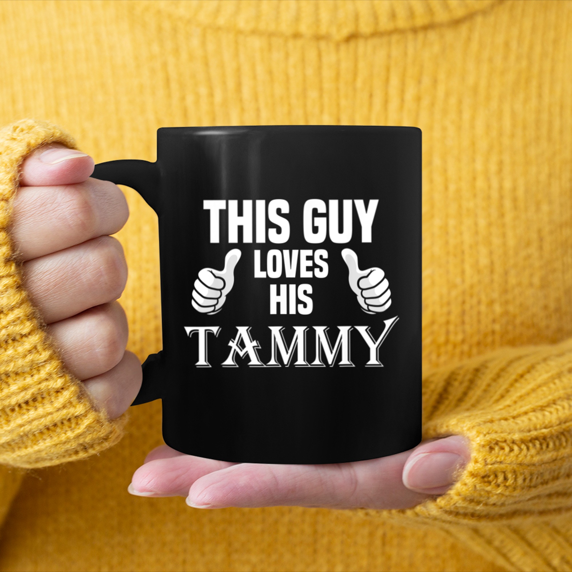 This Guy Loves His Tammy Valentine's Anniversary 02t mug black