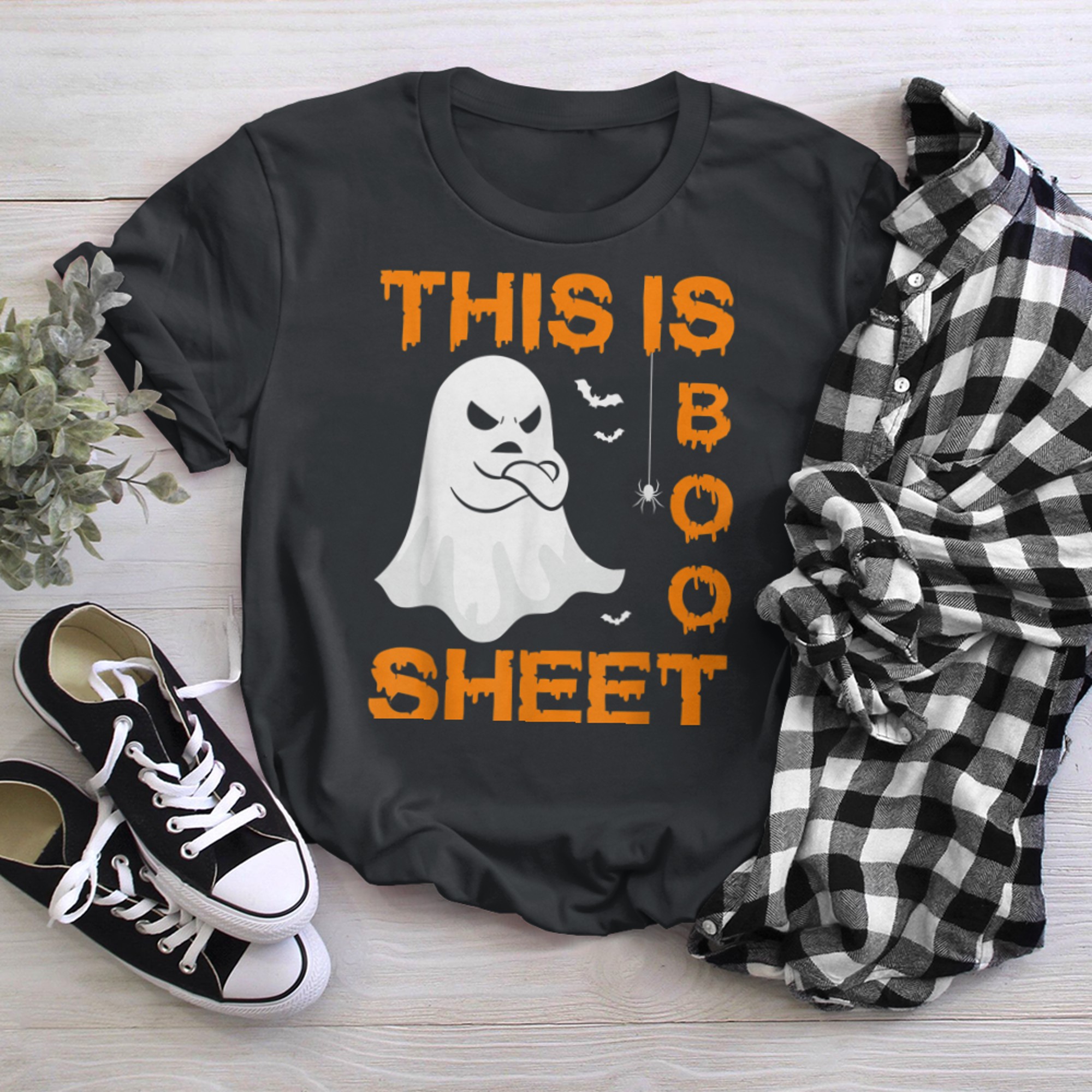 This Is Boo Sheet Funny Ghost Halloween Costume t-shirt black