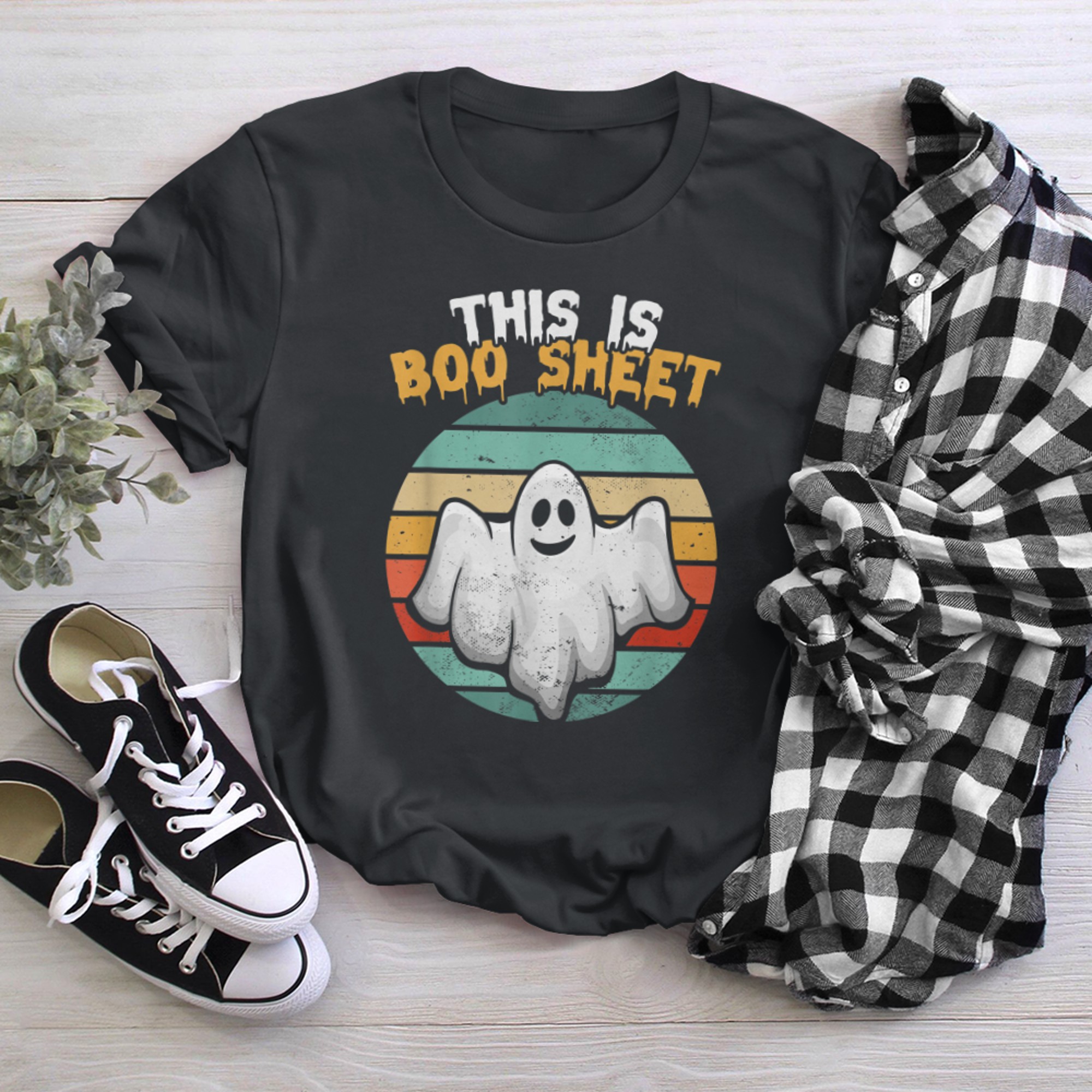 This Is Boo Sheet Funny Halloween Joke (1) t-shirt black