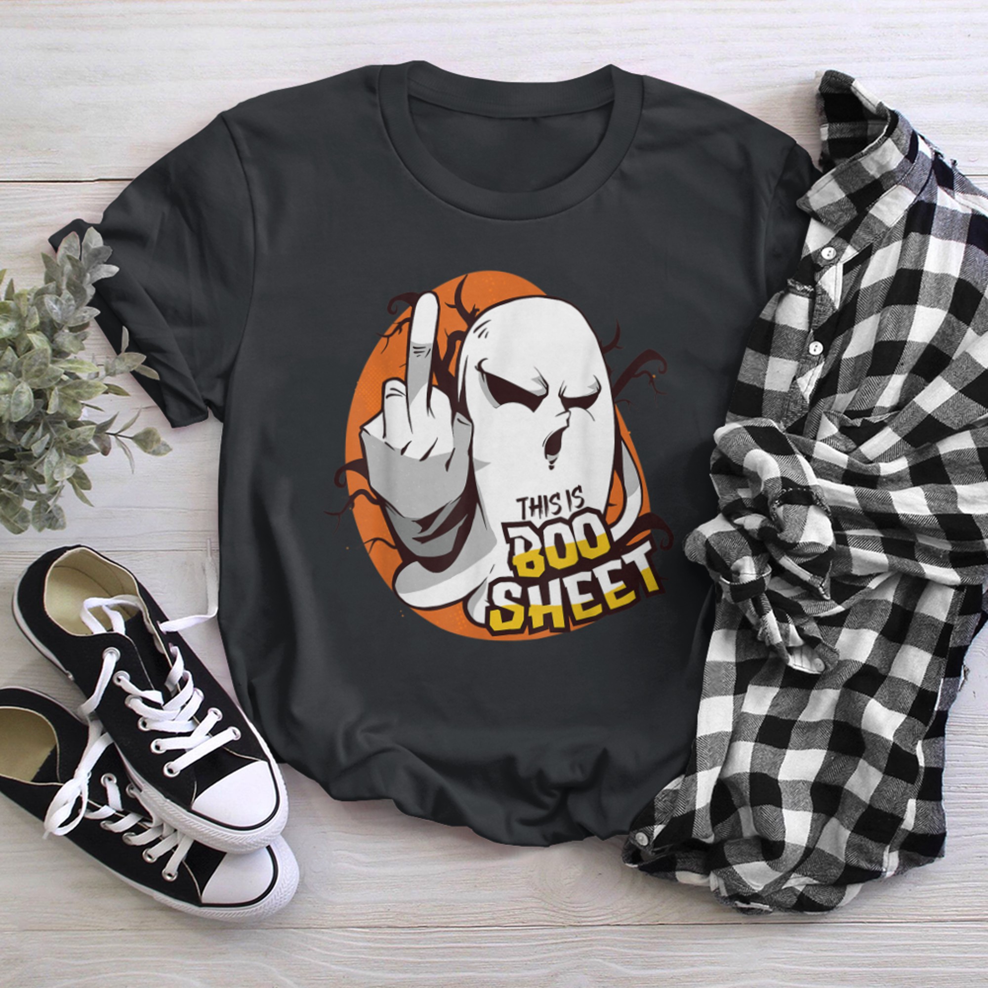 This Is Boo Sheet Ghost Funny Halloween Ghost Costume t-shirt black