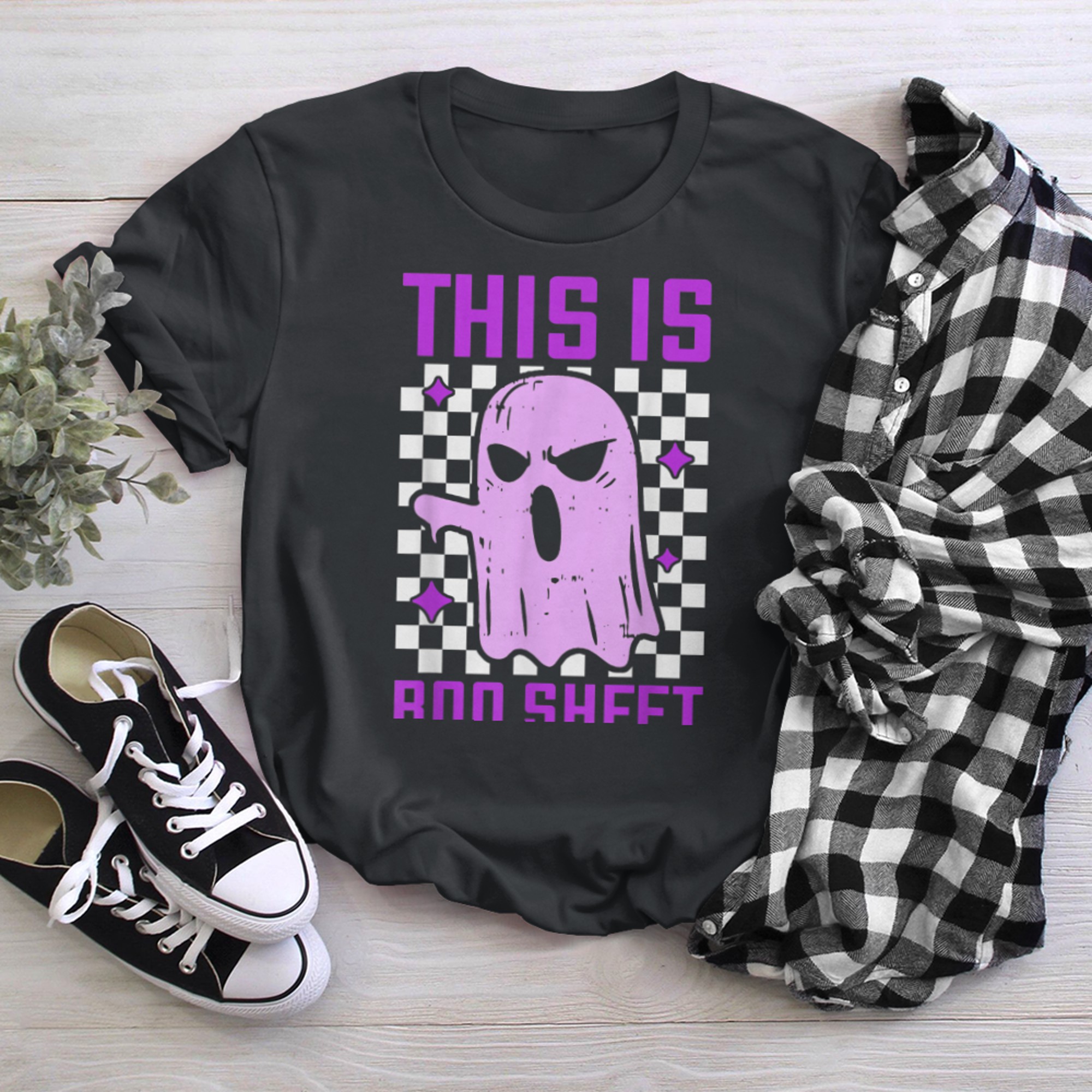 This Is Boo Sheet Ghost Halloween Boo t-shirt black