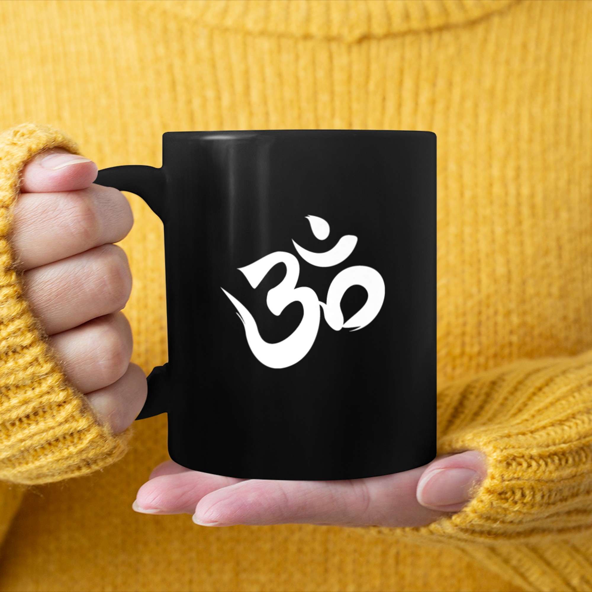 Yoga Om Symbol Namaste (1) mug black