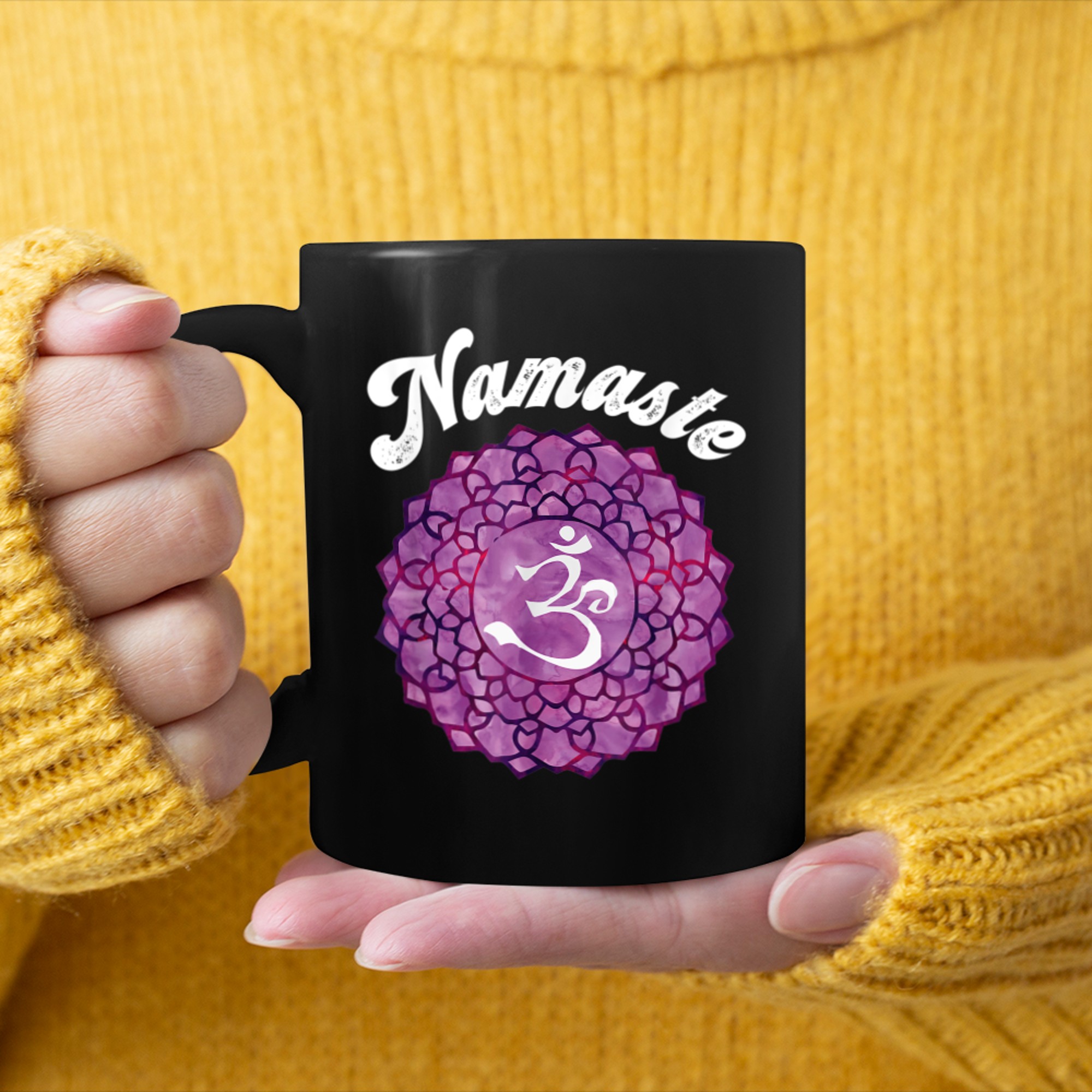 Yogi For Yoga Lovers Namaste Symbol Yoga Om Symbol mug black