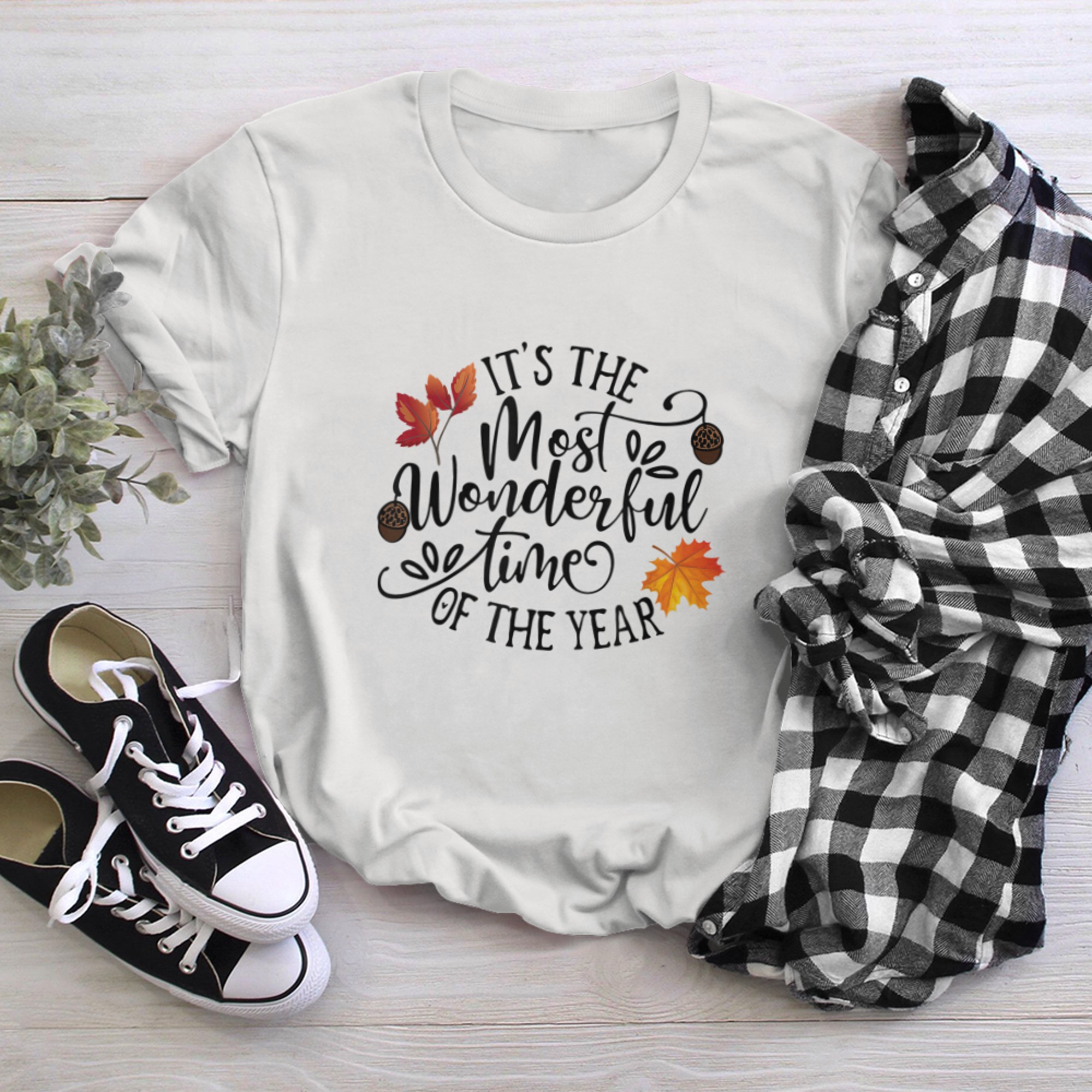 Canadian Thanksgiving. most wonderful time of the year t-shirt white