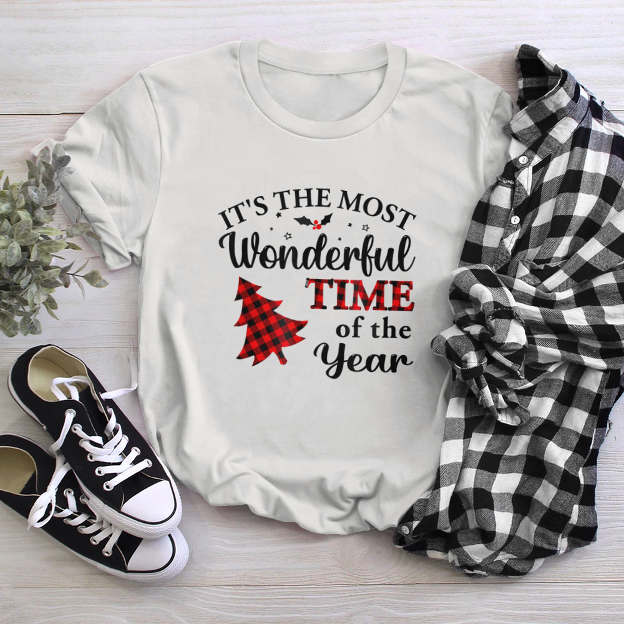 Christmas Trees It's The Most Wonderful Time Of The Year (10) t-shirt white