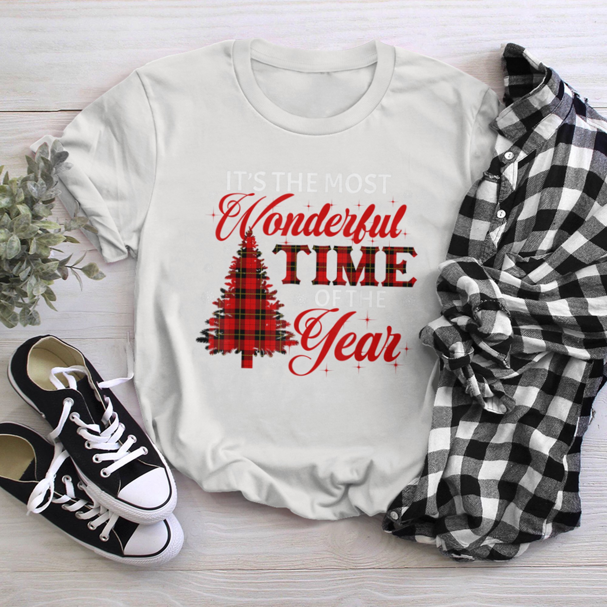 Christmas Trees It's The Most Wonderful Time Of The Year t-shirt White