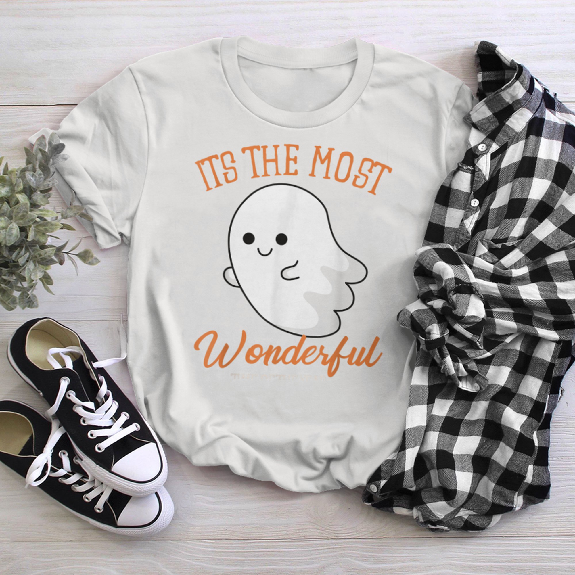 Halloween It's The Most Wonderful Time Of The Year Ghost t-shirt White