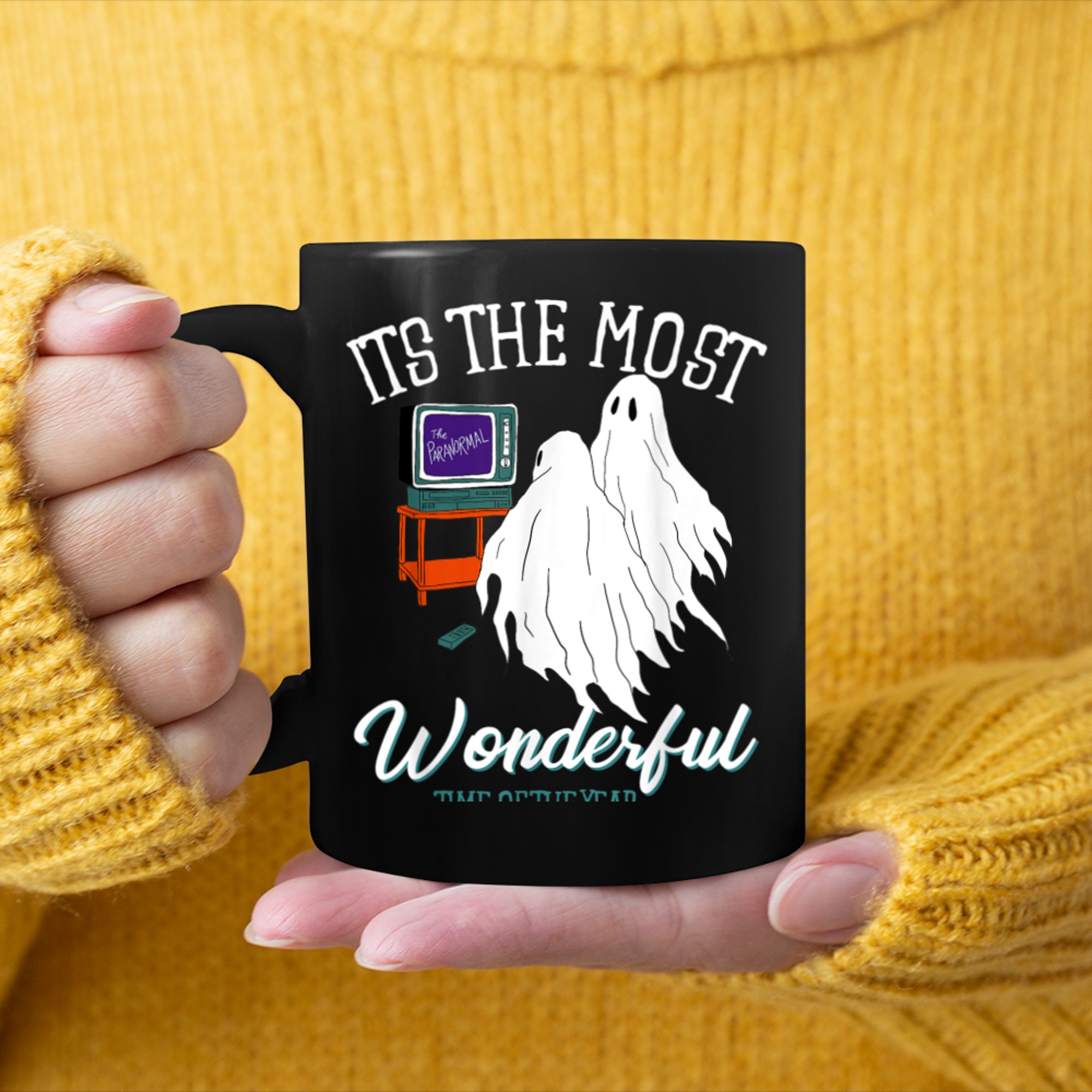 Halloween It's The Most Wonderful Time Of The Year Kids mug black