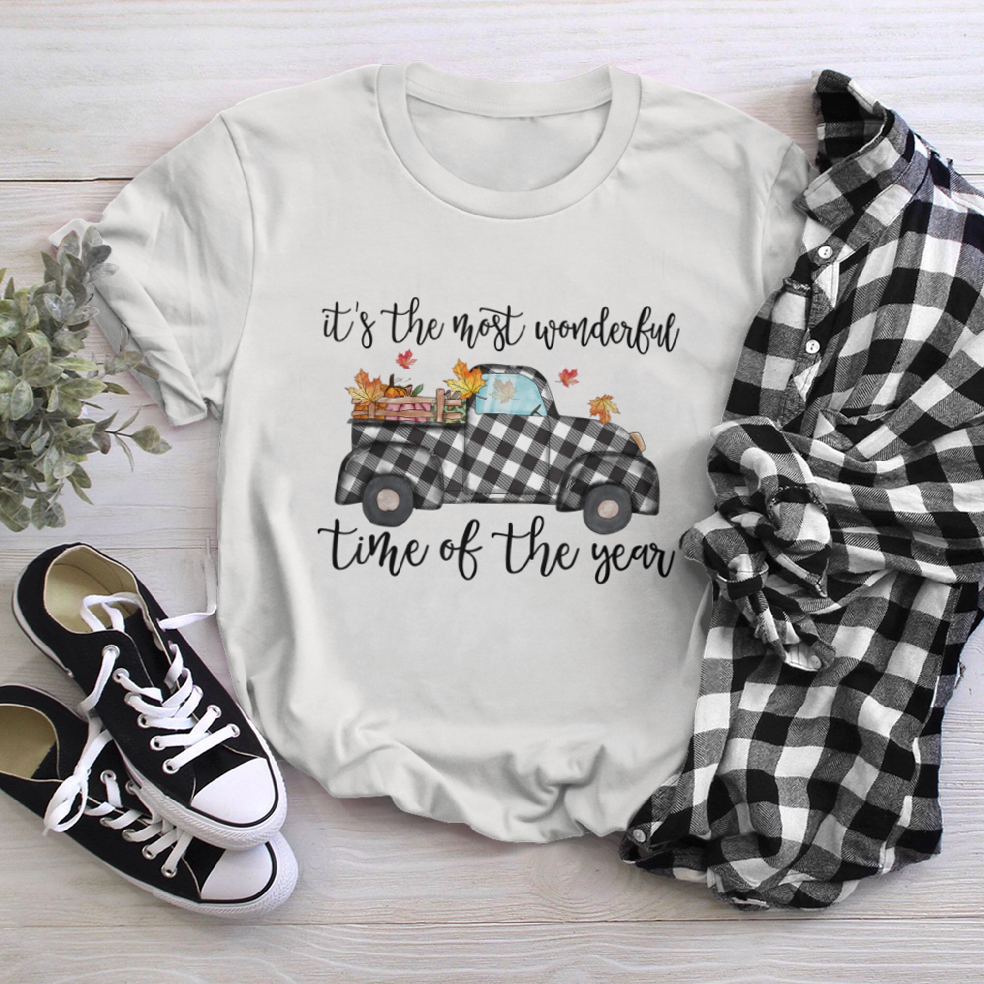 It' The Most Wonderful Time Of The Year Pumpkin Fall Autumn t-shirt white