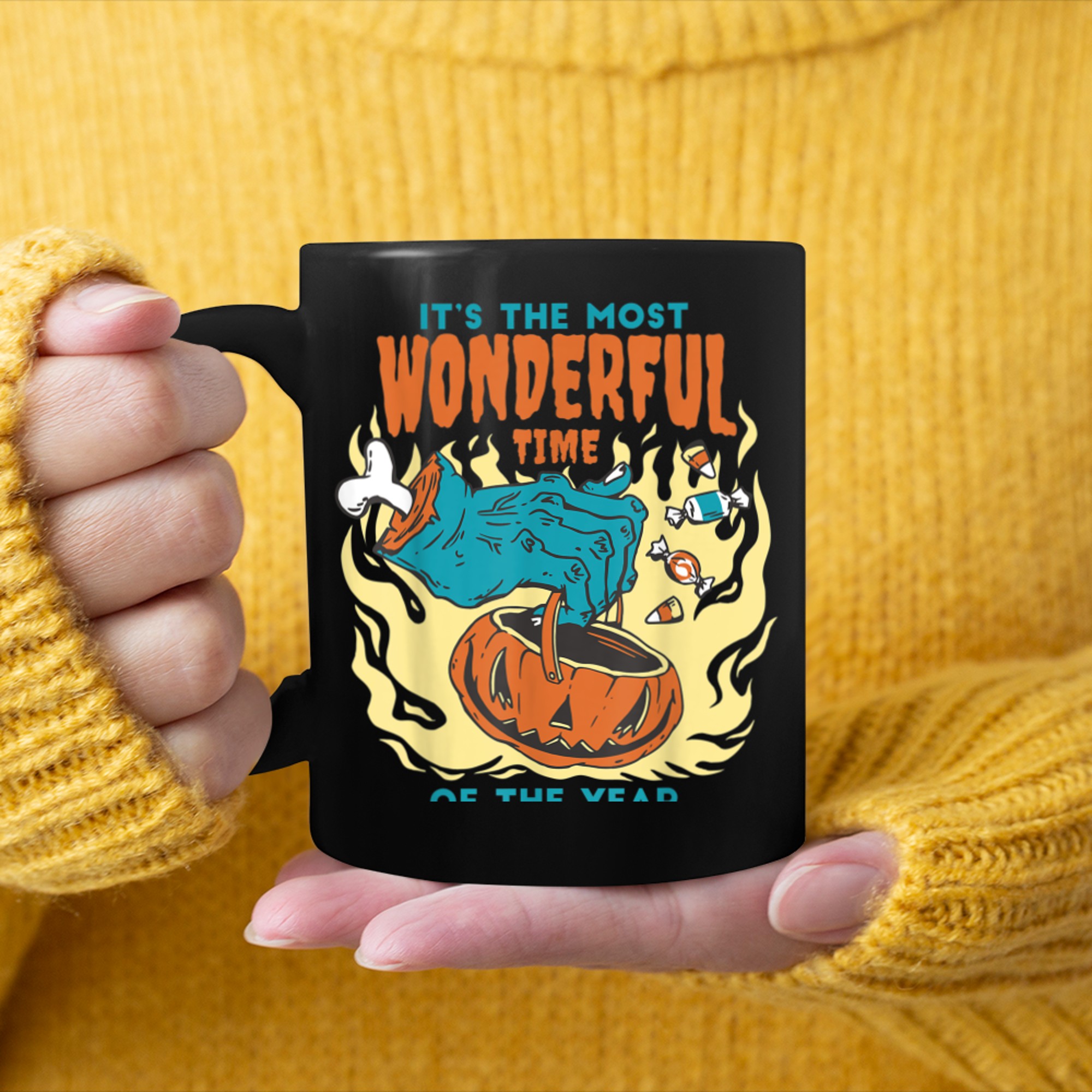 It's The Most Wonderful Time of the Year - Funny Halloween (2) mug black