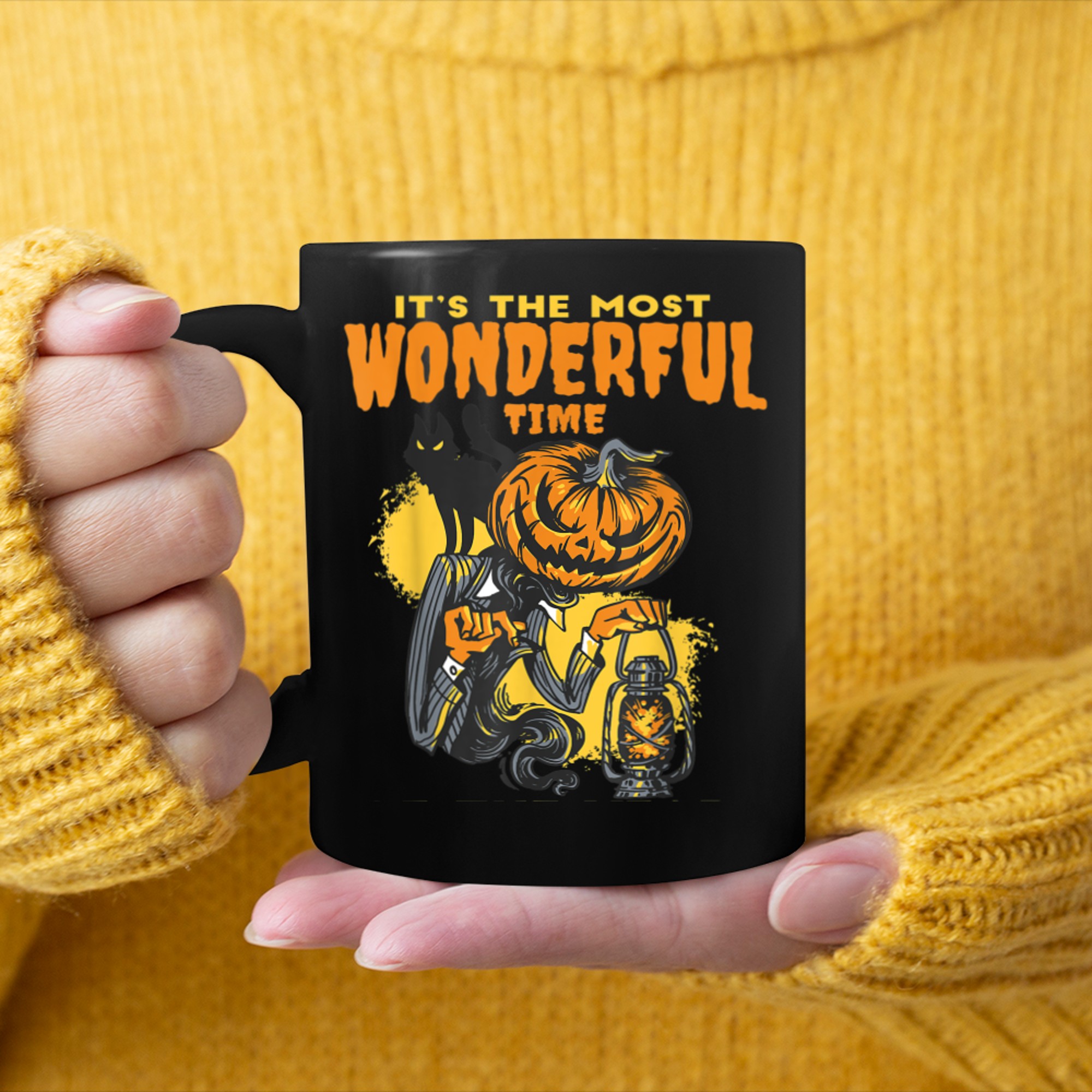 It's The Most Wonderful Time of the Year - Funny Halloween (3) mug black