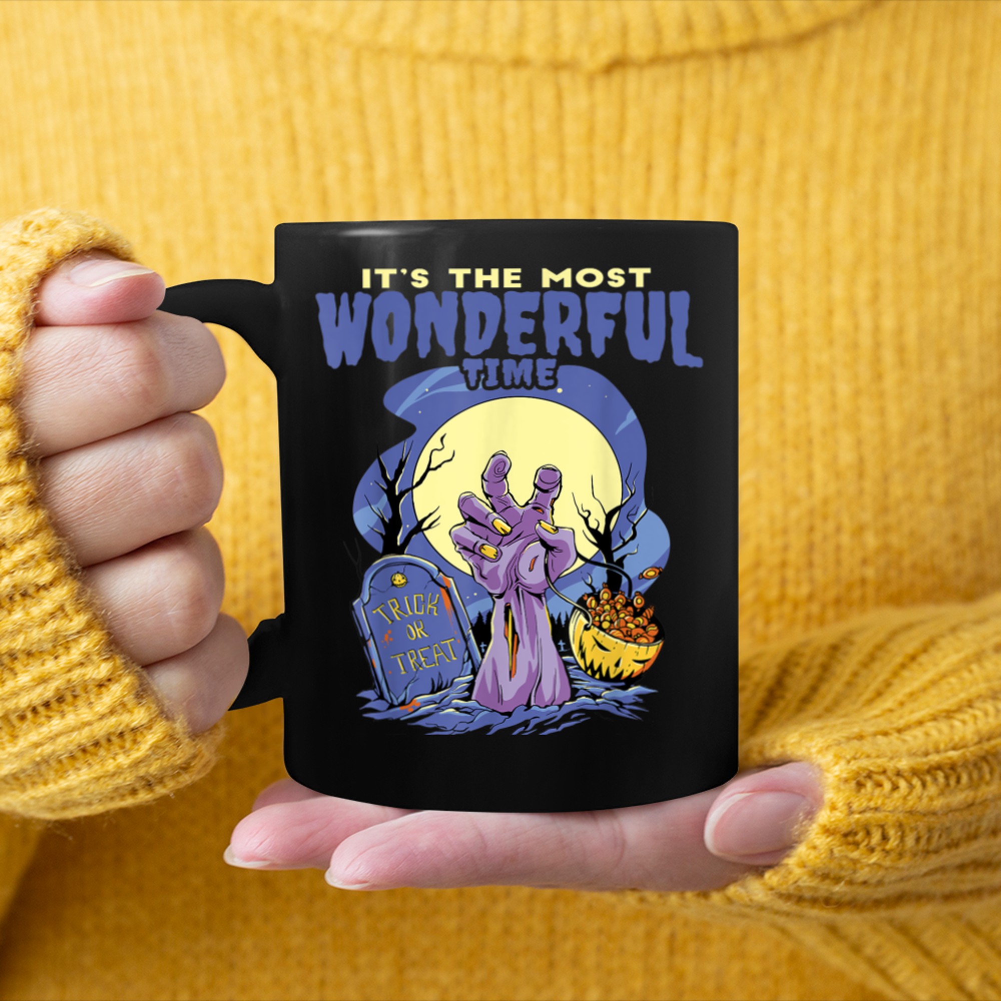 It's The Most Wonderful Time of the Year - Funny Halloween (5) mug black