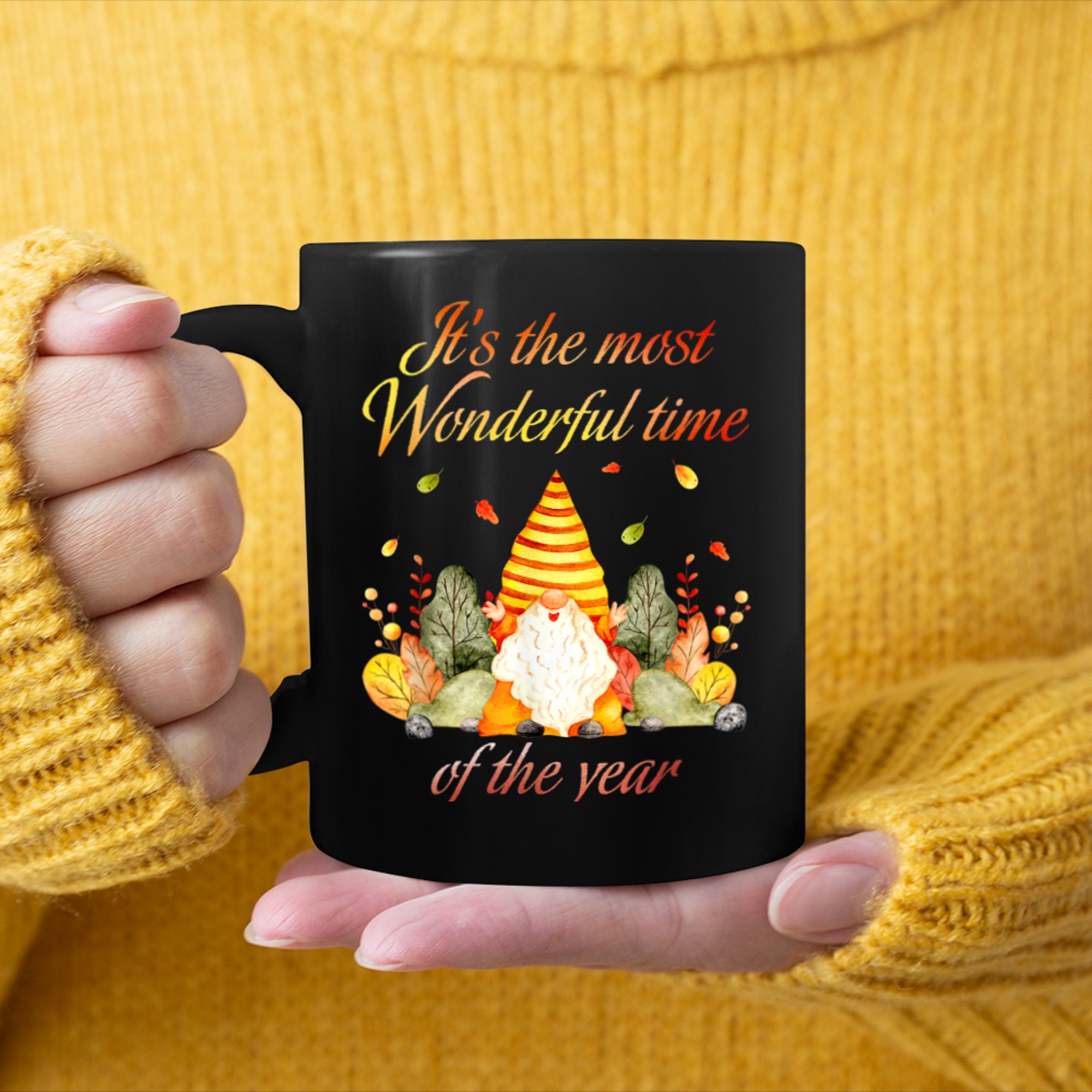 It's The Most Wonderful Time Of The Year Autumn mug black