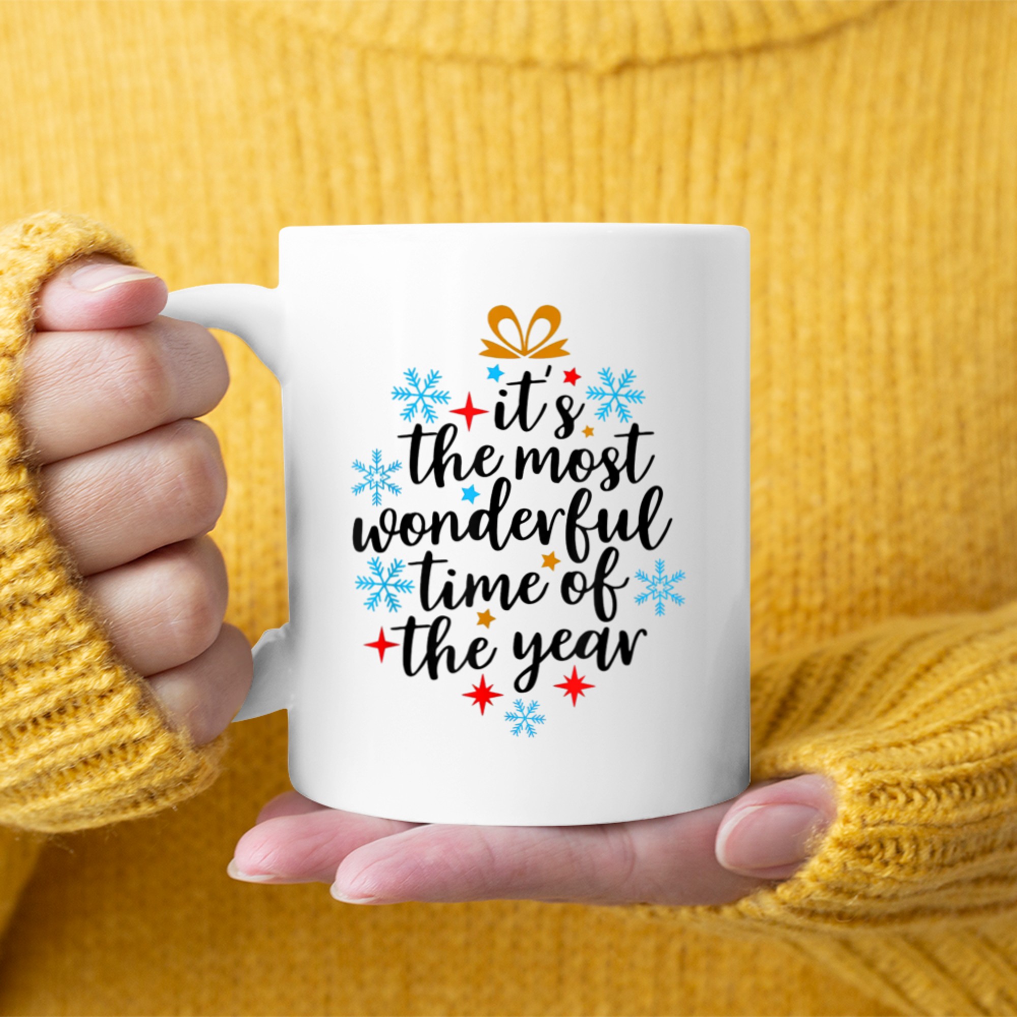 It's The Most Wonderful Time Of The Year Christmas Kids mug white