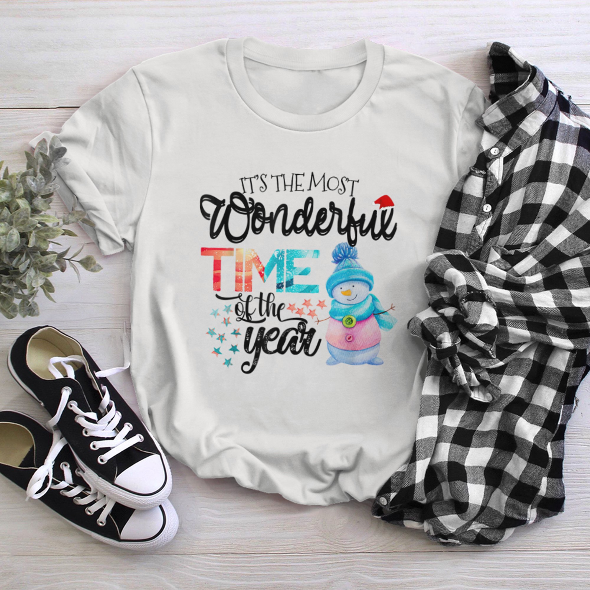 It's The Most Wonderful Time Of The Year Cute For Kids Xmas t-shirt white