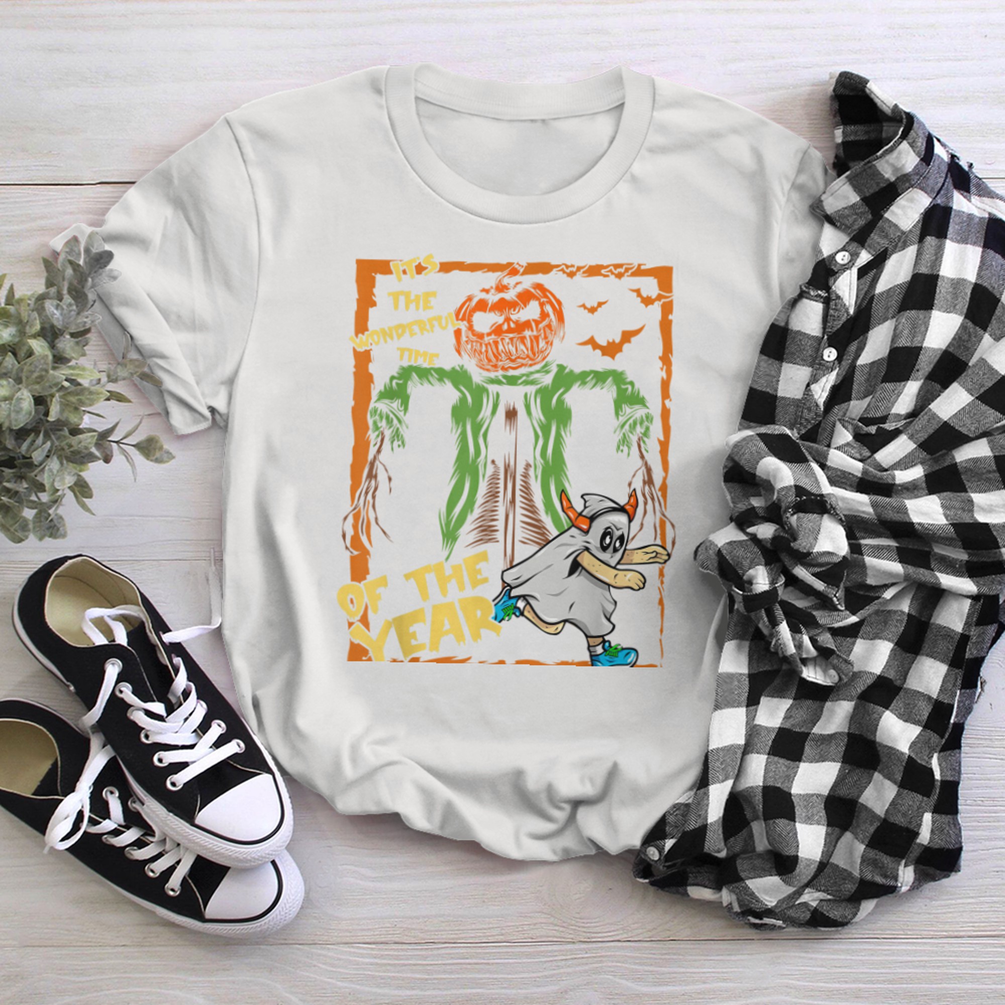 It's the Most Wonderful Time of the Year Ghost Halloween (1) t-shirt white