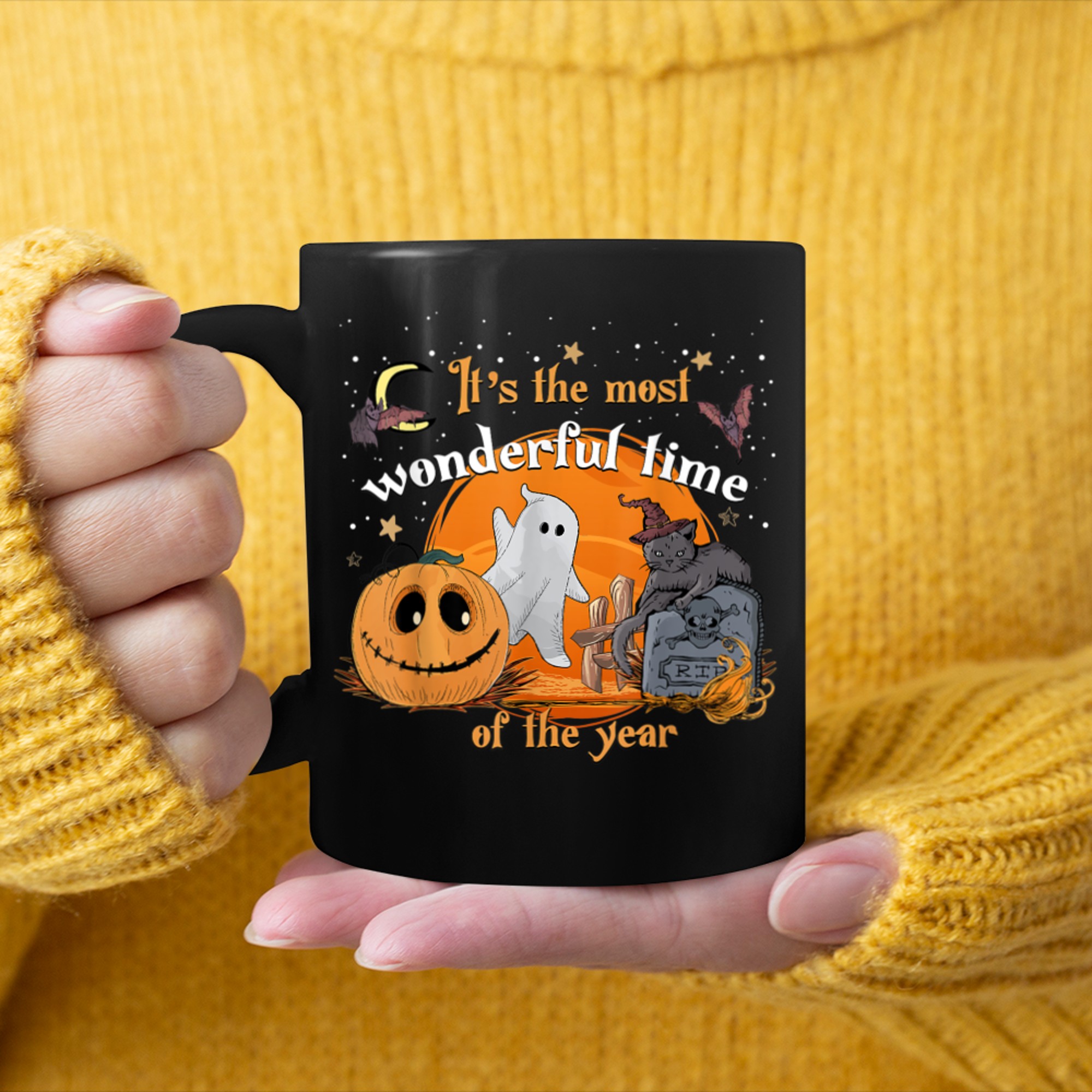 It's the Most Wonderful Time of the Year Halloween (10) mug black