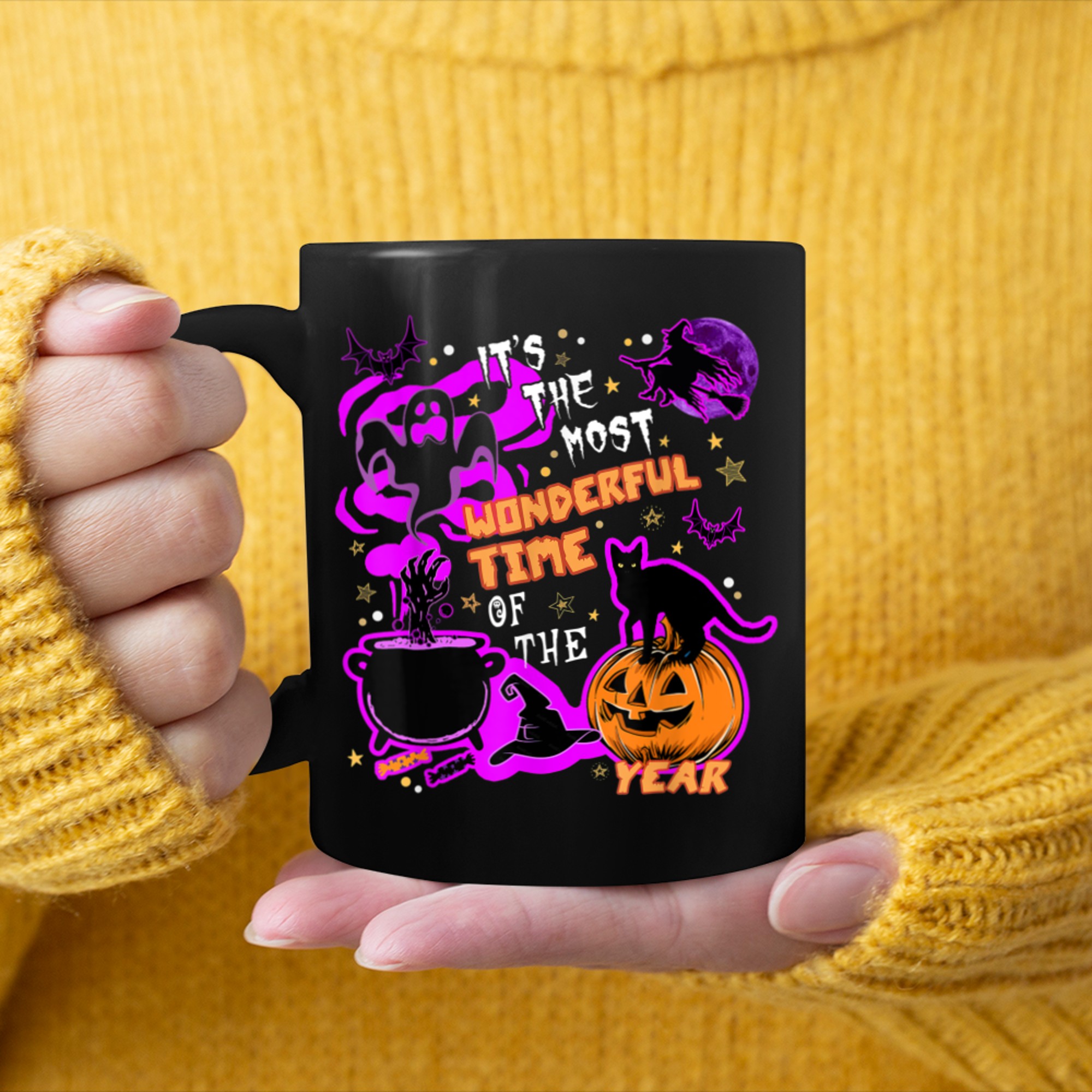 It's The Most Wonderful Time Of The Year Halloween (11) mug black